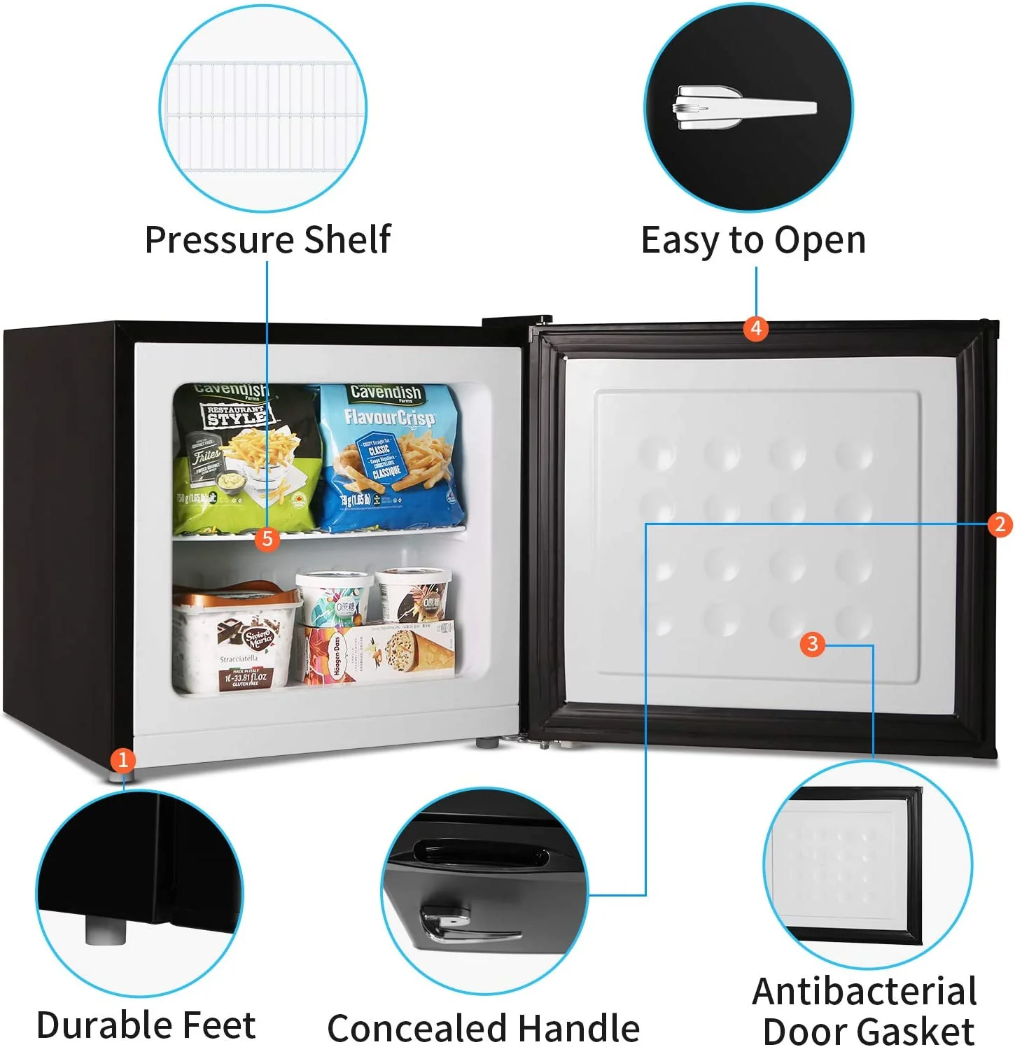 Compact Upright Freezer D6835 - Image 12