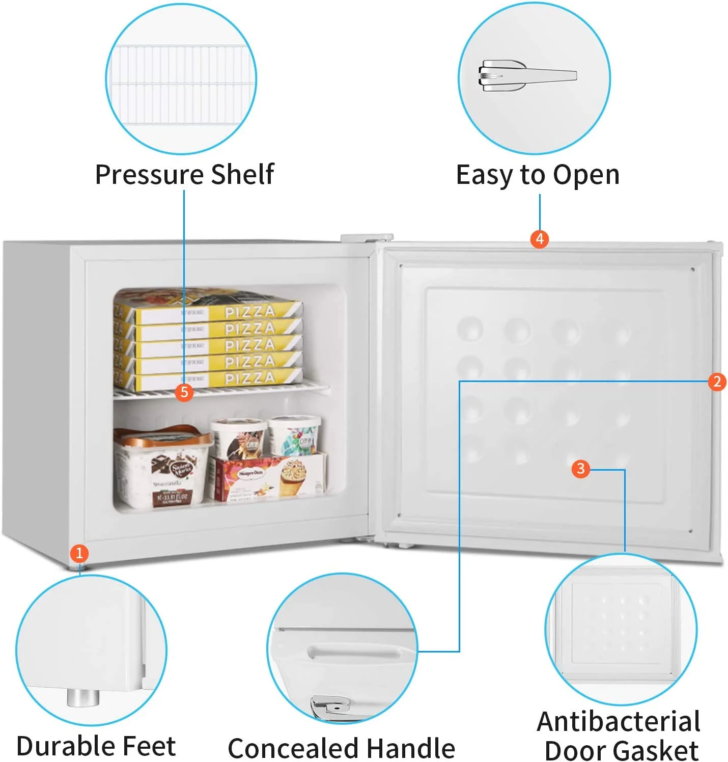 Compact Upright Freezer D6835 - Image 19