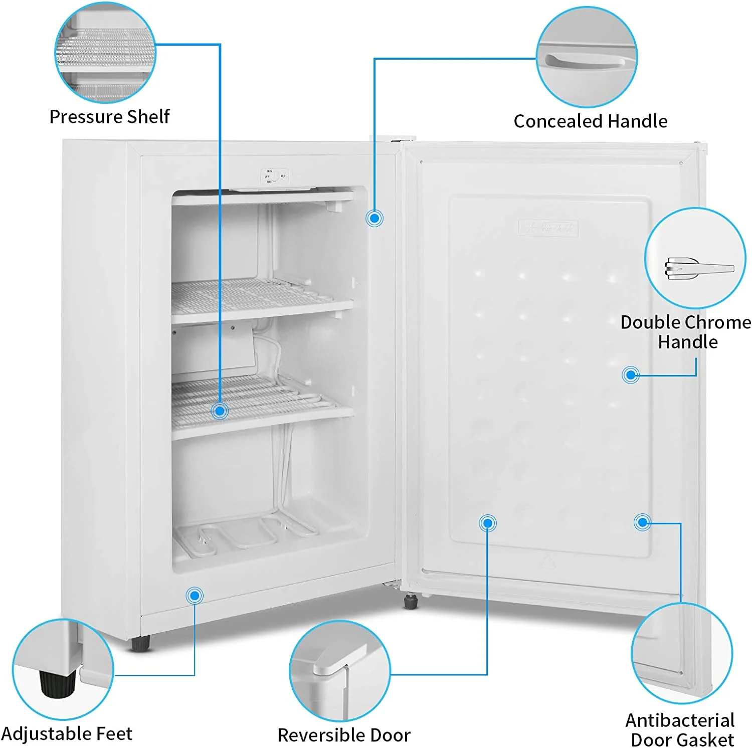 Compact Upright Freezer D6835 - Image 26