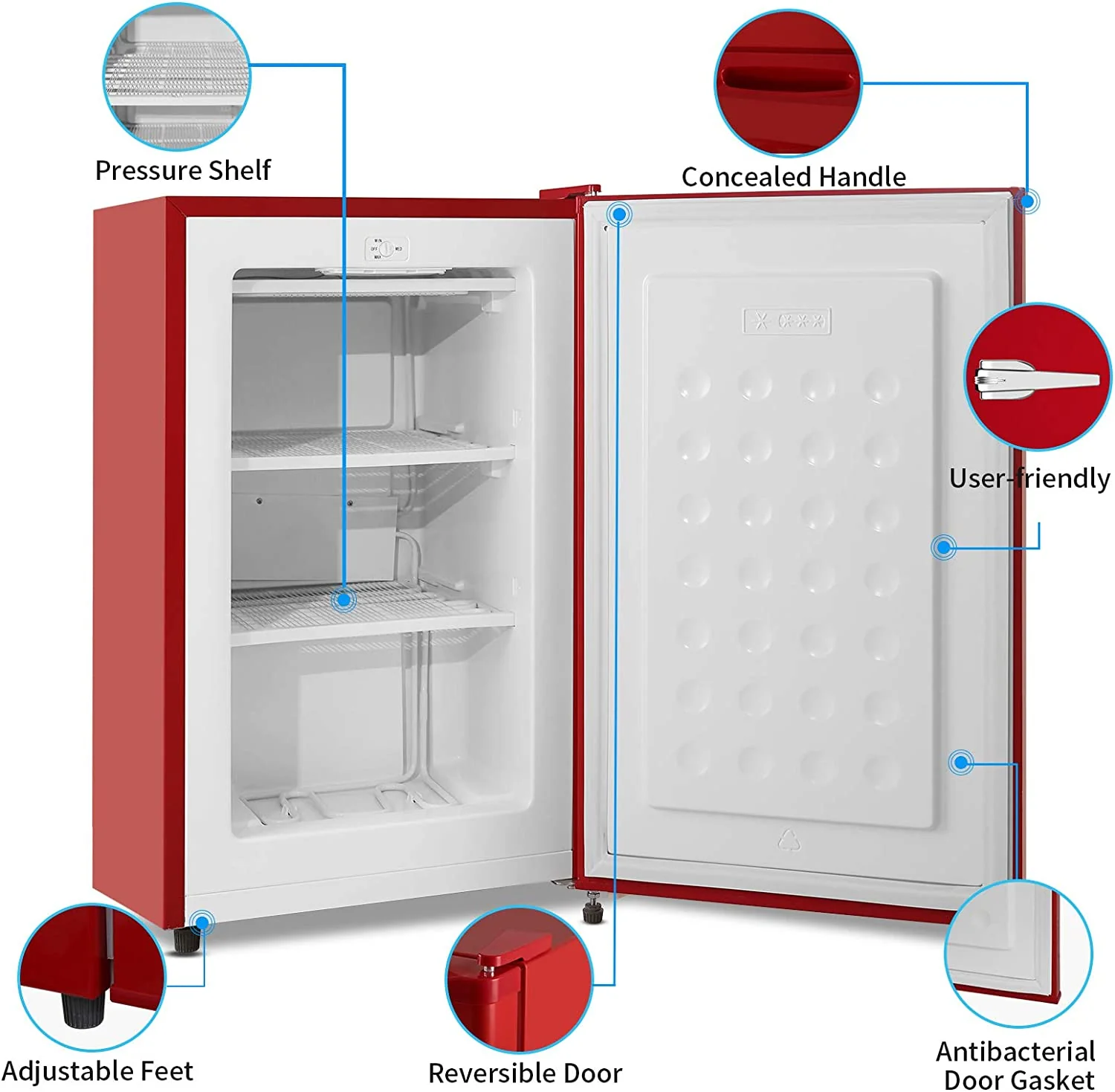 Compact Upright Freezer D6835 - Image 33