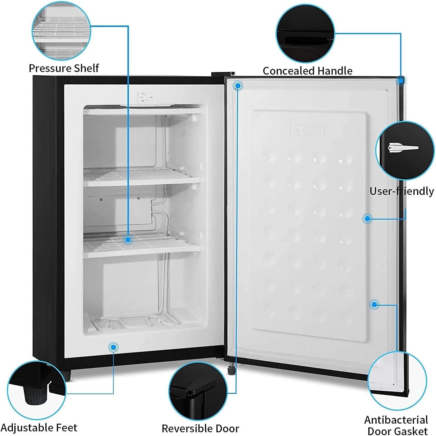 Compact Upright Freezer D6835 - Image 40