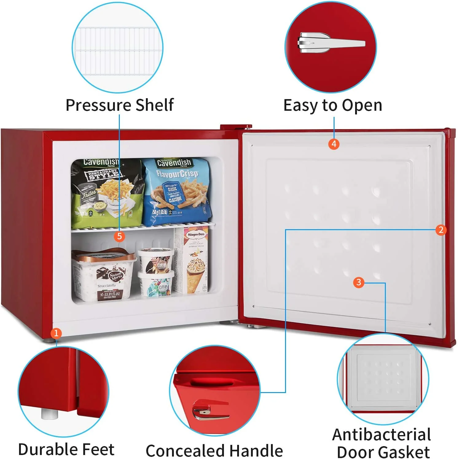 Compact Upright Freezer D6835 - Image 5