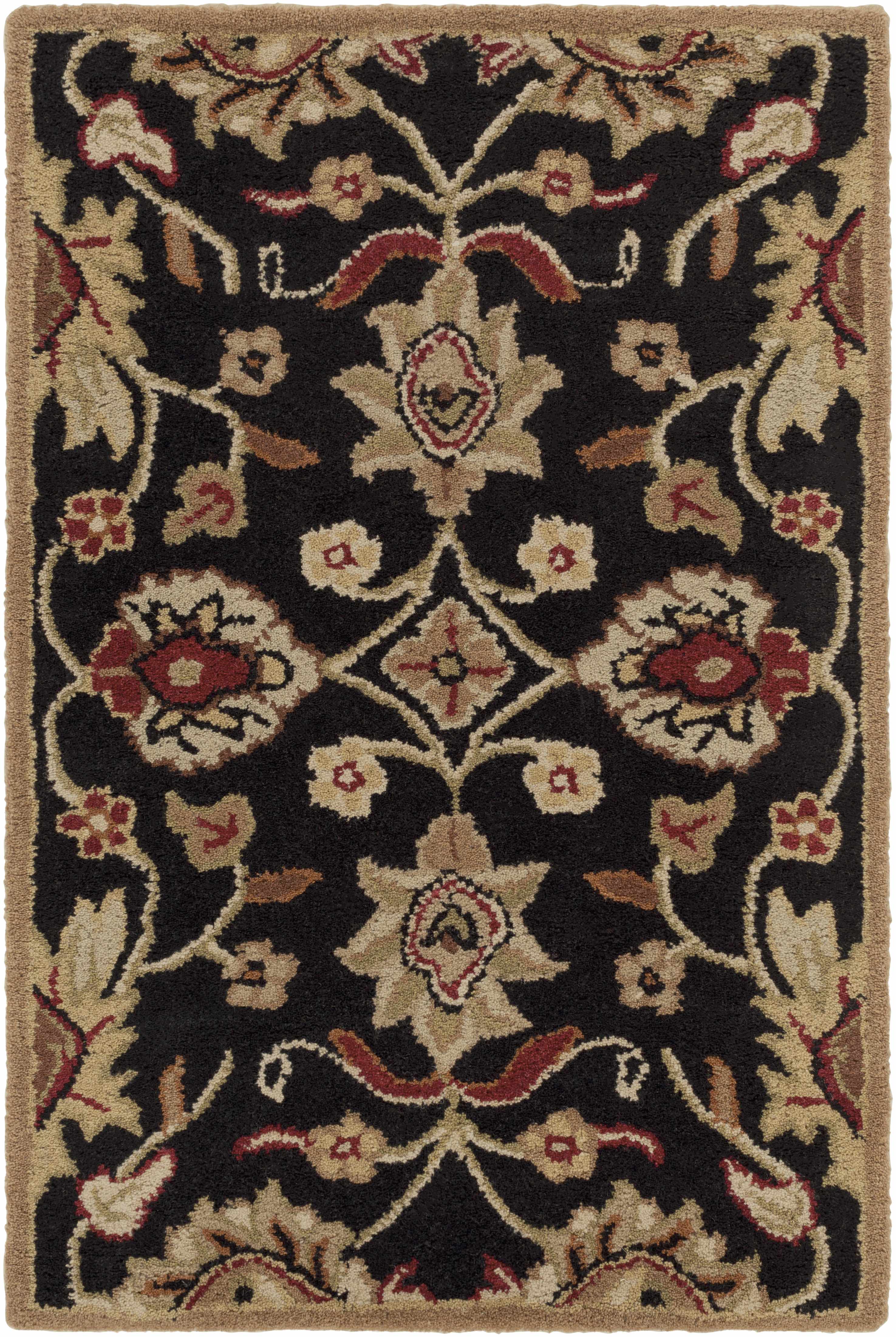 Conesus 1053 Hand Tufted Black Wool Rug - Image 15