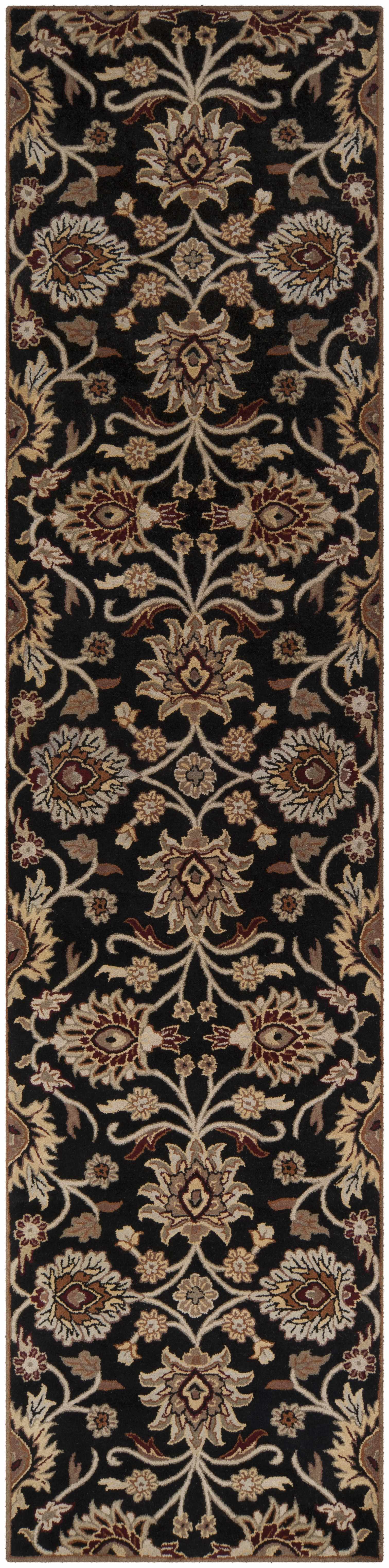 Conesus 1053 Hand Tufted Black Wool Rug - Image 6