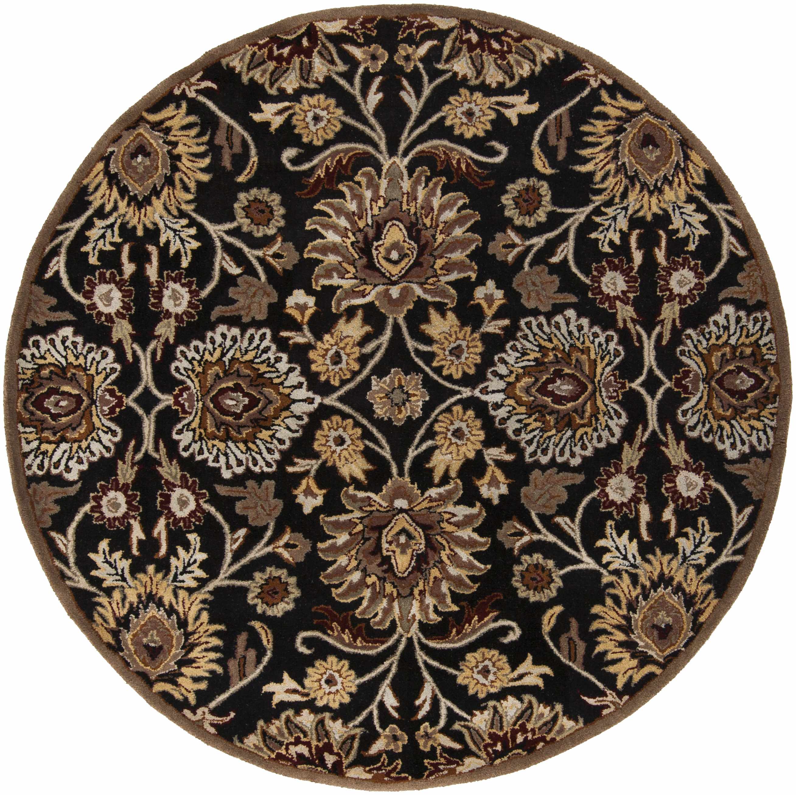 Conesus 1053 Hand Tufted Black Wool Rug - Image 7
