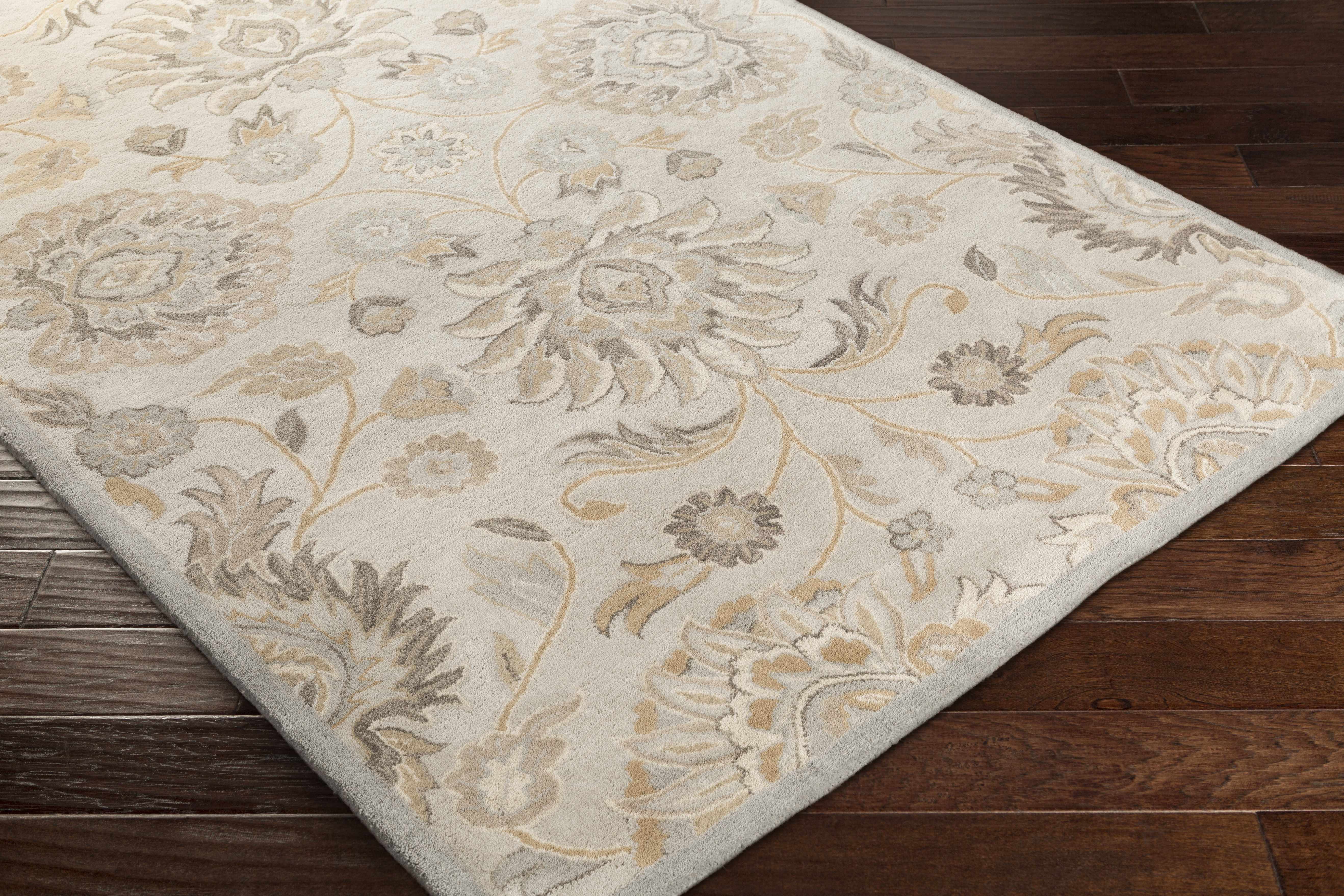 Conesus 1192 Hand Tufted Ivory&Taupe Wool Rug - Image 4