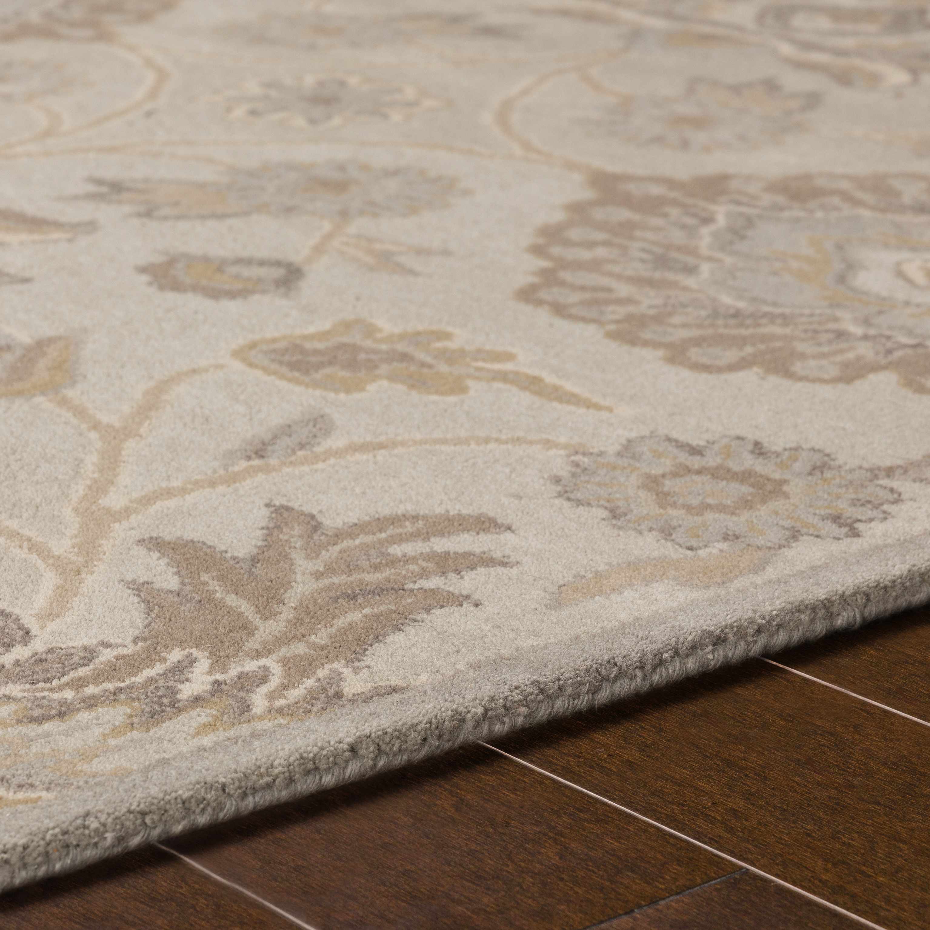 Conesus 1192 Hand Tufted Ivory&Taupe Wool Rug - Image 8