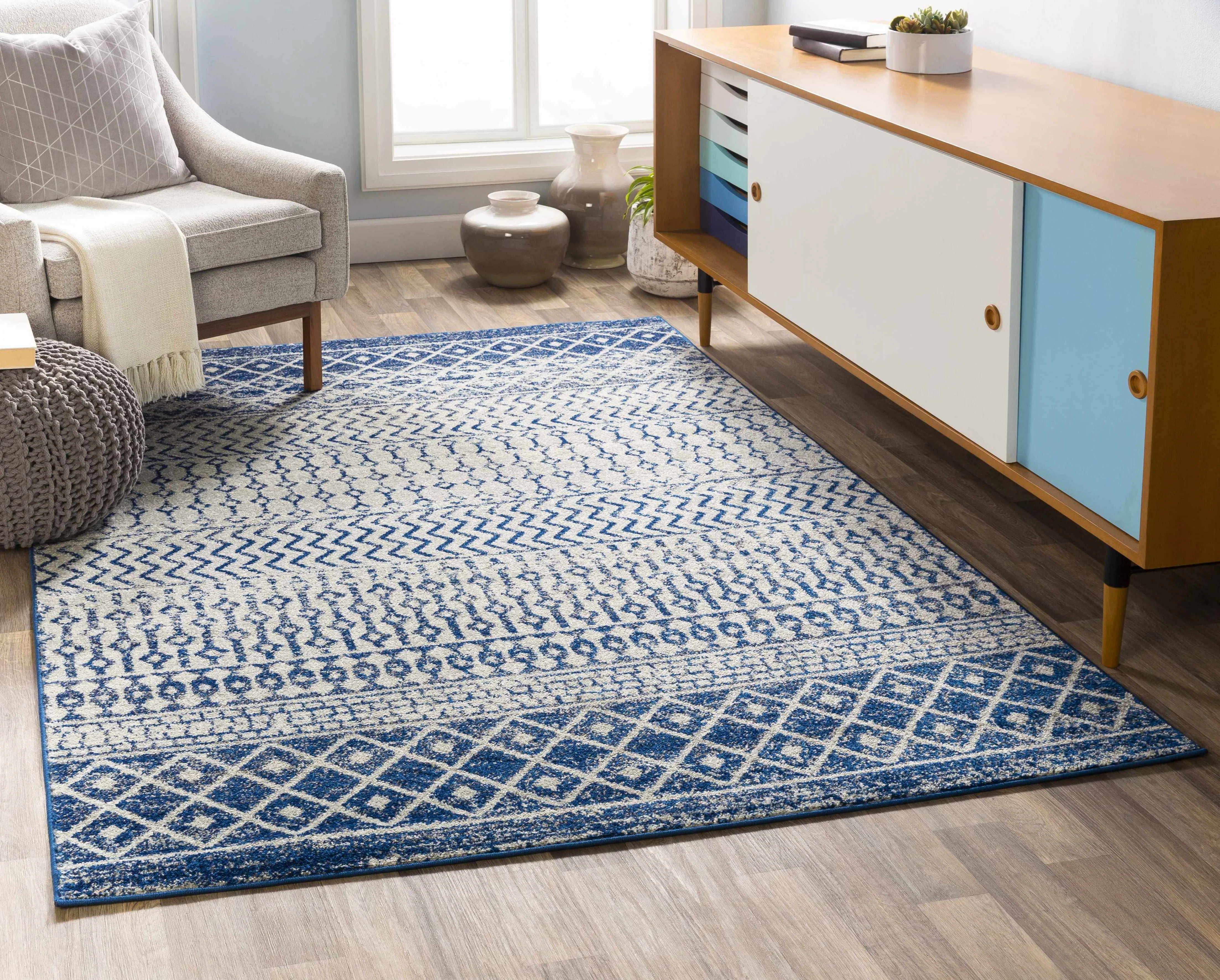 Constantin Blue Area Rug - Clearance - Image 4