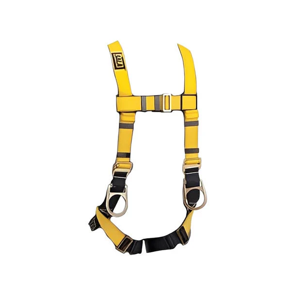 Construction Style Positioning Harness, Back D-ring, Pass-thru Buckle Leg Straps - Image 2