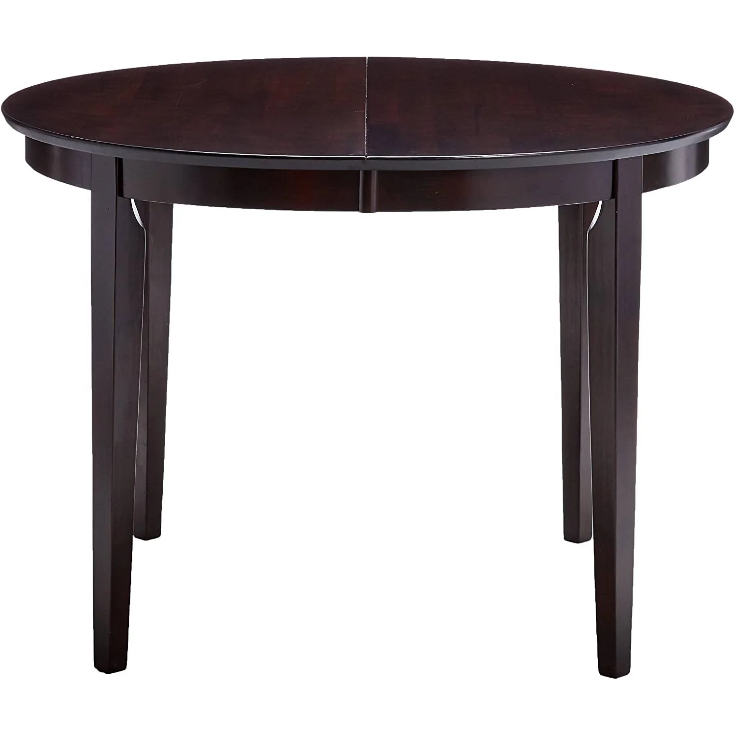 Contemporary Oval Dining Table in Dark Brown Cappuccino Wood Finish - Image 2