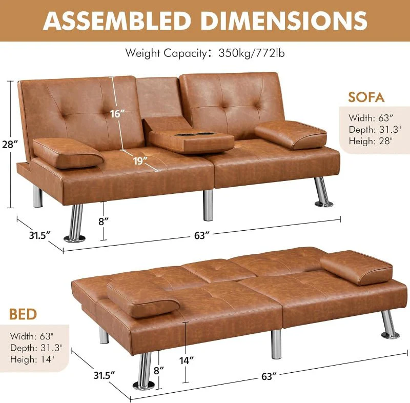 Convertible Sleeper Sofa – Adjustable Couch for Comfort & Versatility - Image 3