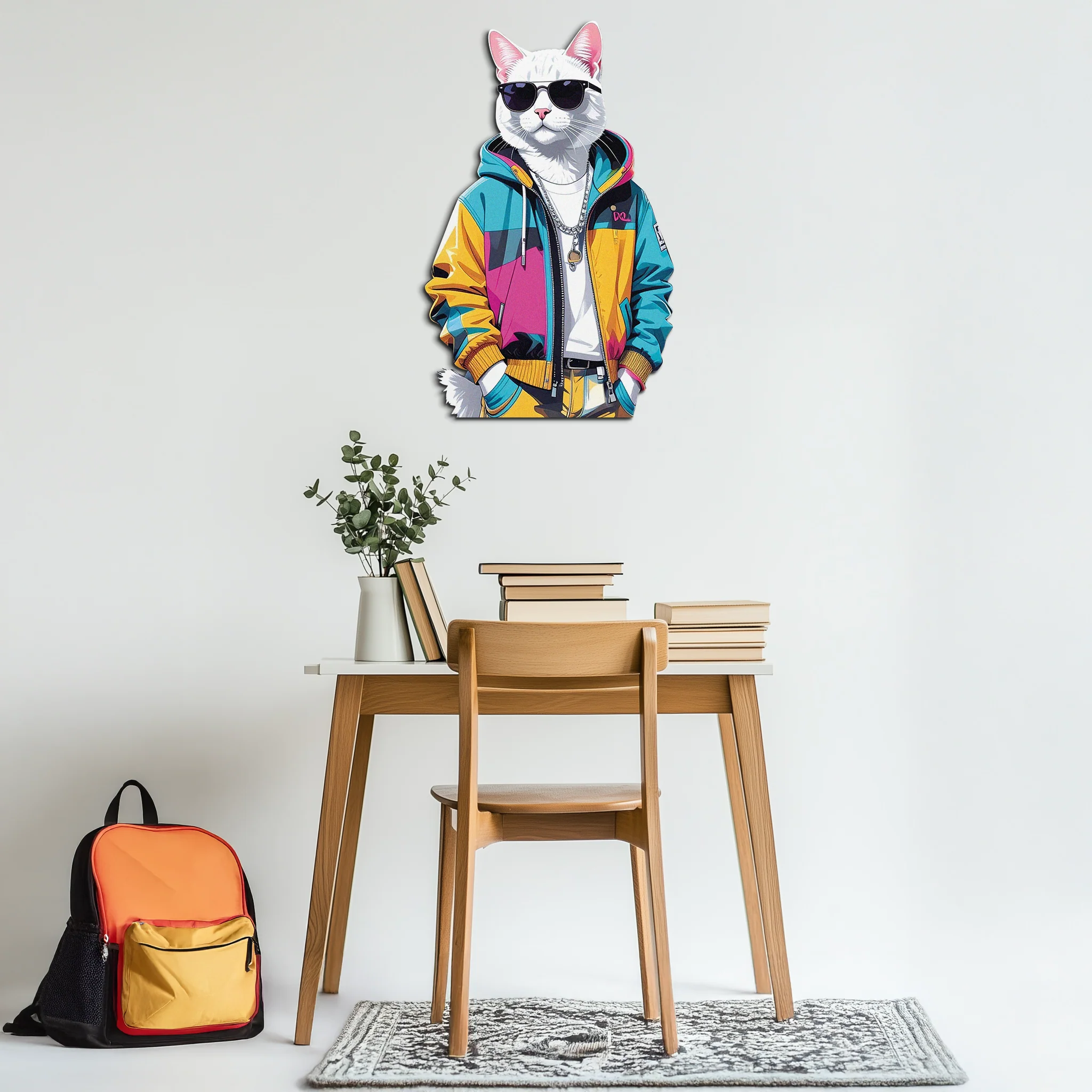Cool Cat Metal Wall Art – Urban Street Style Decor-KAFUVM033 - Image 4