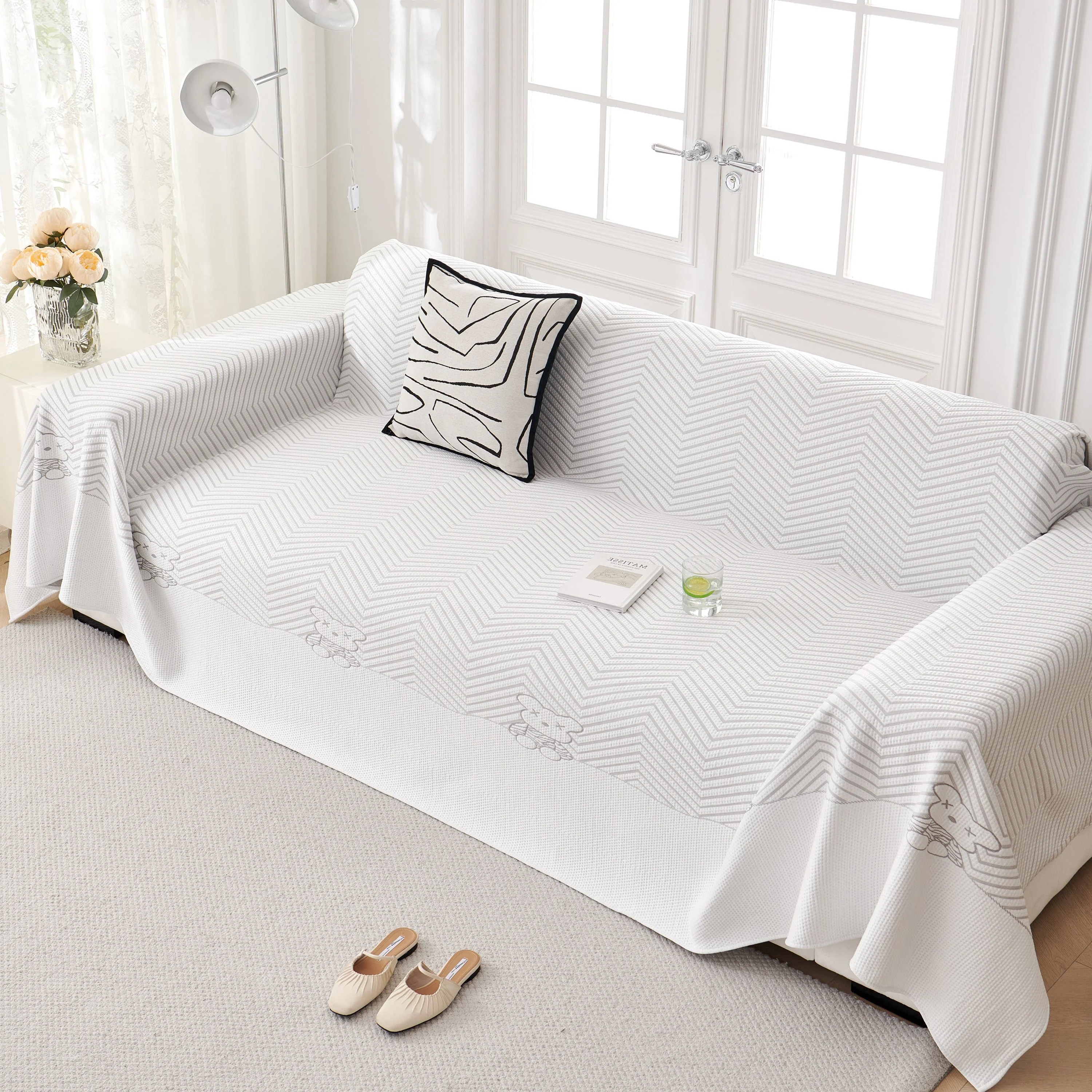 Cool Summer Blanket for Couches Soft Comfy Lightweight Cooling Sofa Blankets Cover - Image 10