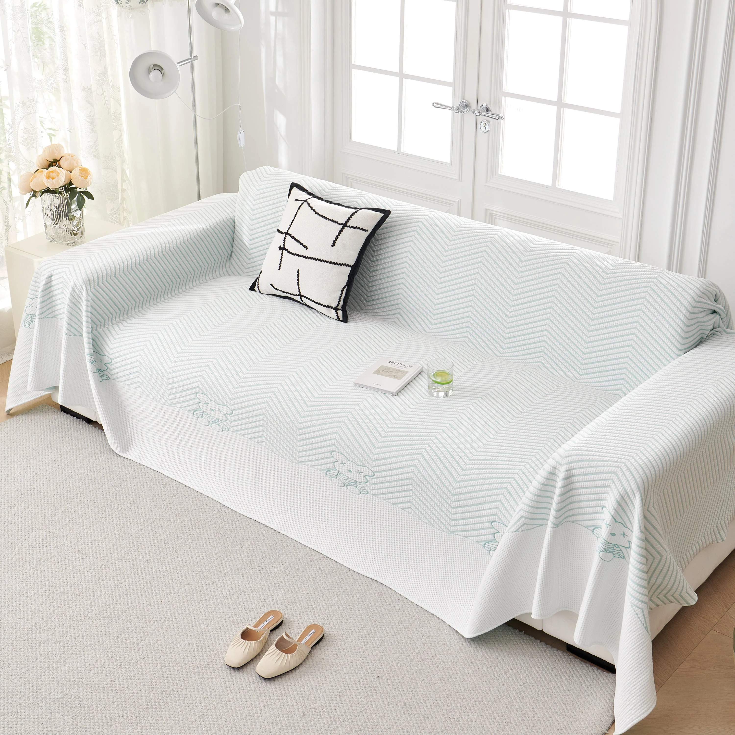 Cool Summer Blanket for Couches Soft Comfy Lightweight Cooling Sofa Blankets Cover - Image 11