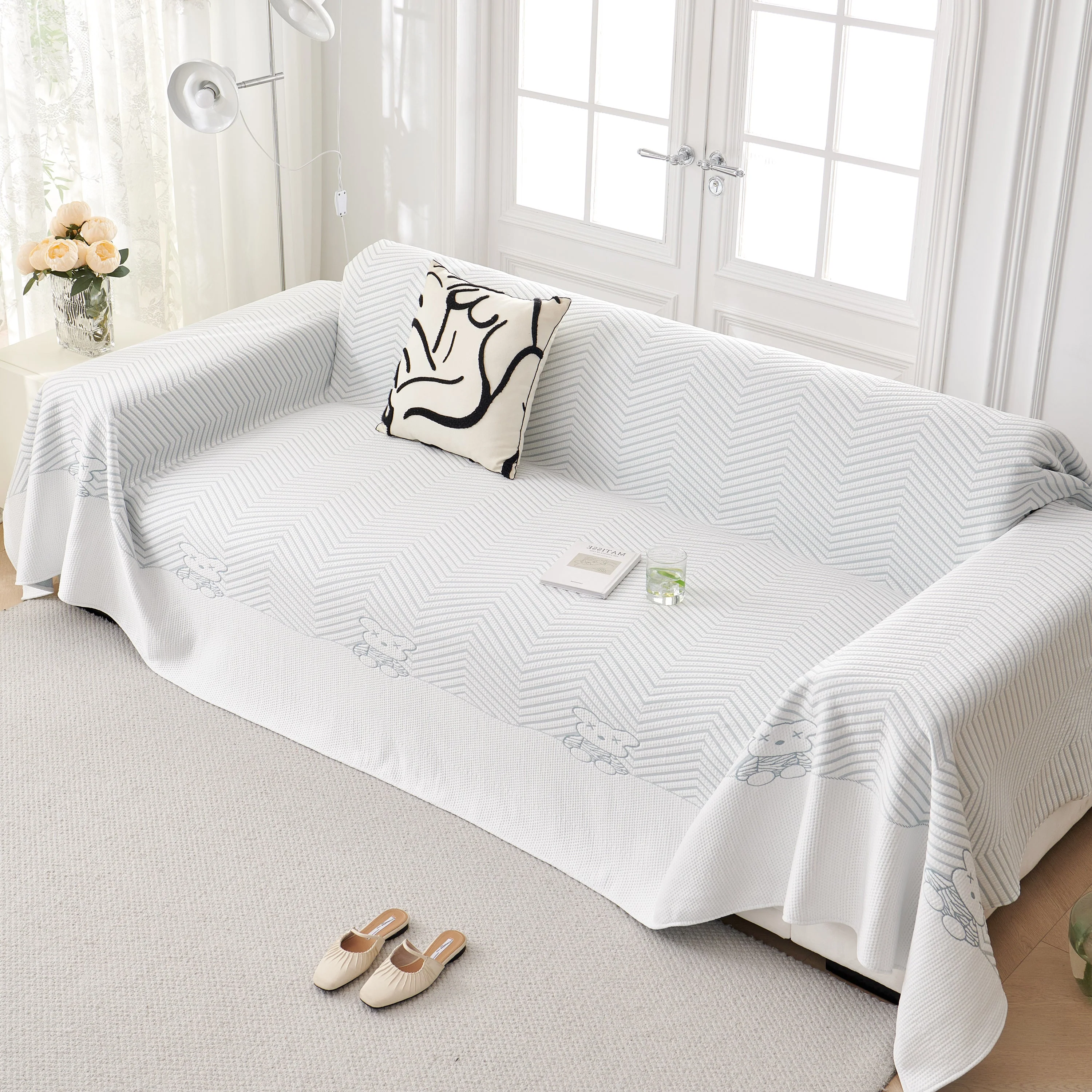 Cool Summer Blanket for Couches Soft Comfy Lightweight Cooling Sofa Blankets Cover - Image 13