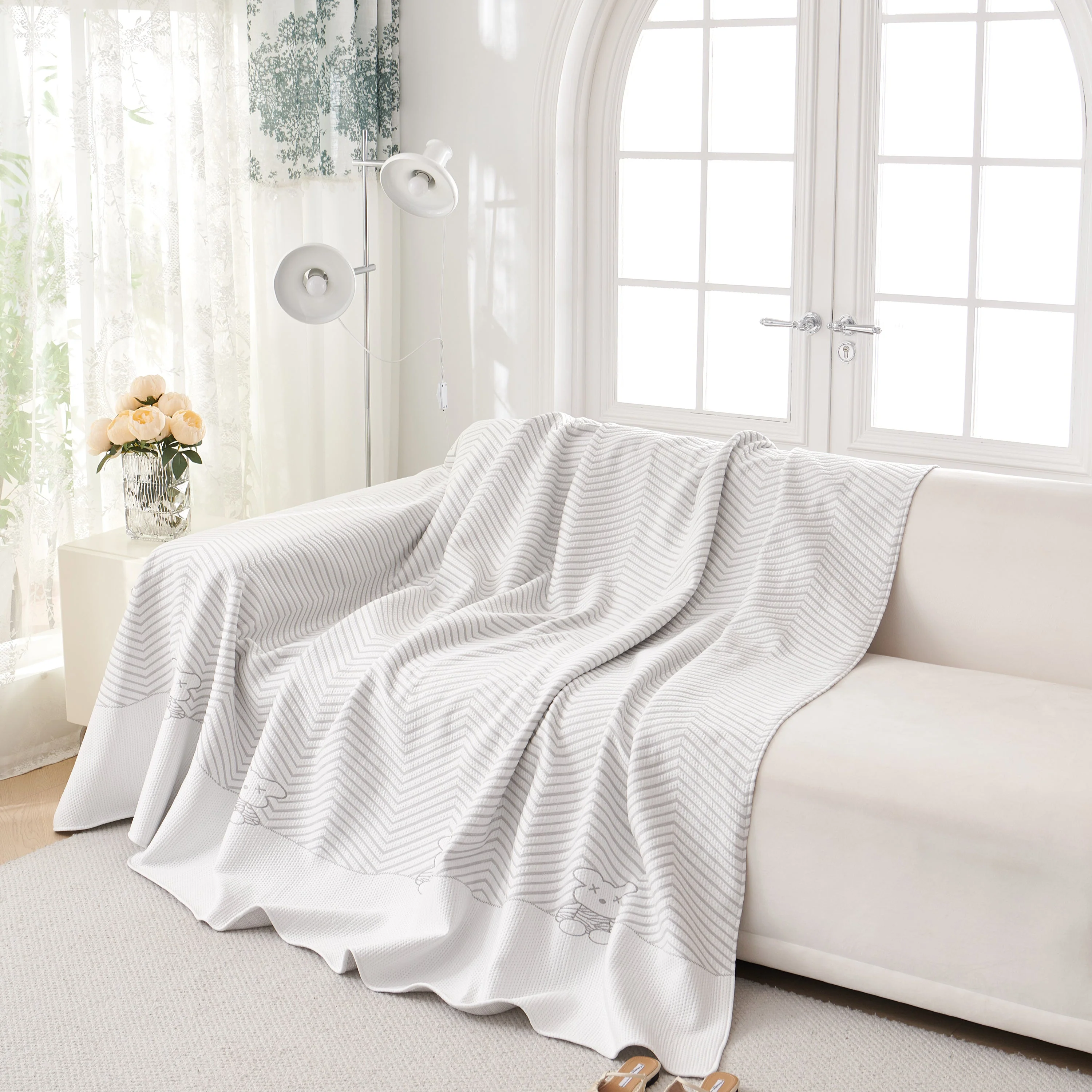 Cool Summer Blanket for Couches Soft Comfy Lightweight Cooling Sofa Blankets Cover - Image 22