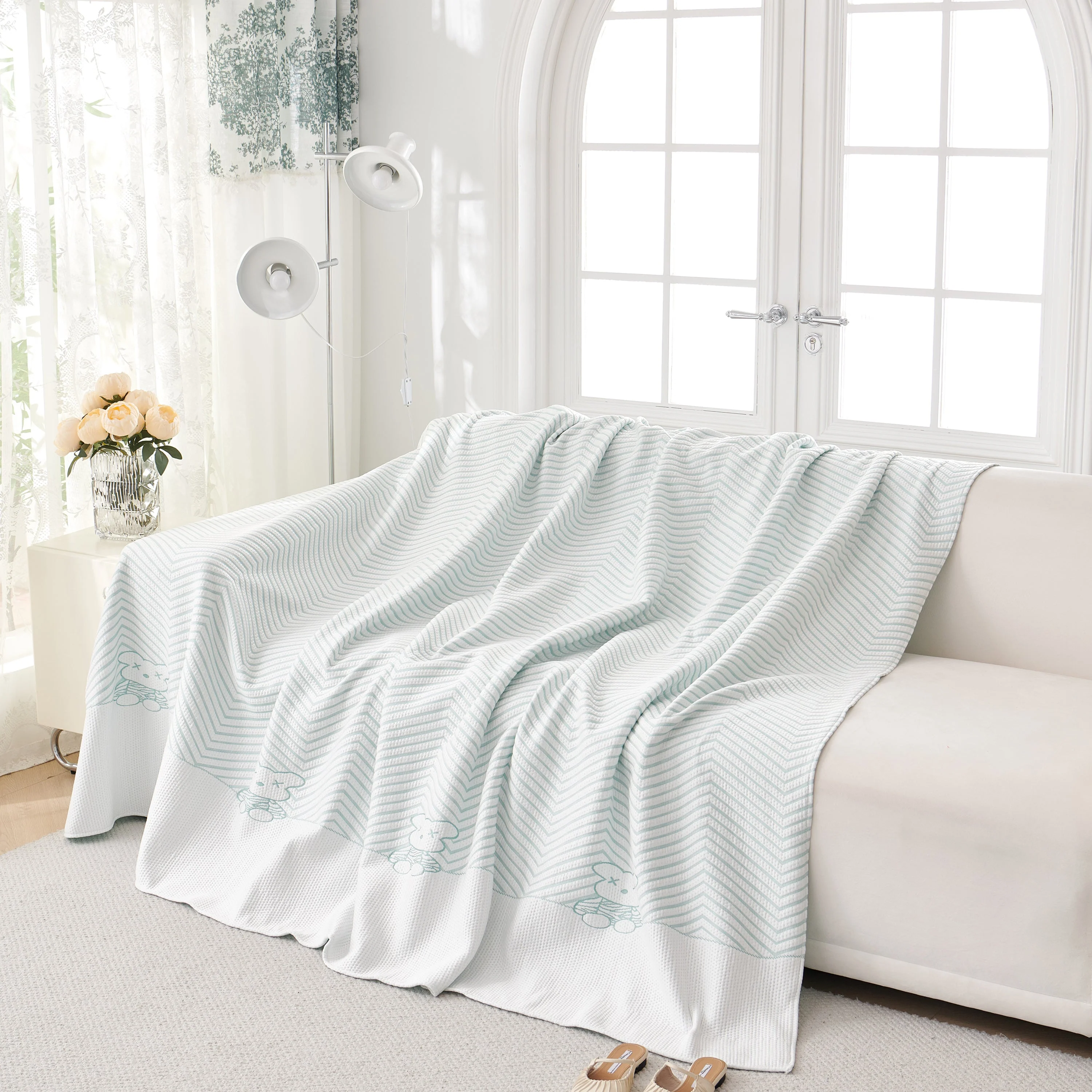 Cool Summer Blanket for Couches Soft Comfy Lightweight Cooling Sofa Blankets Cover - Image 33