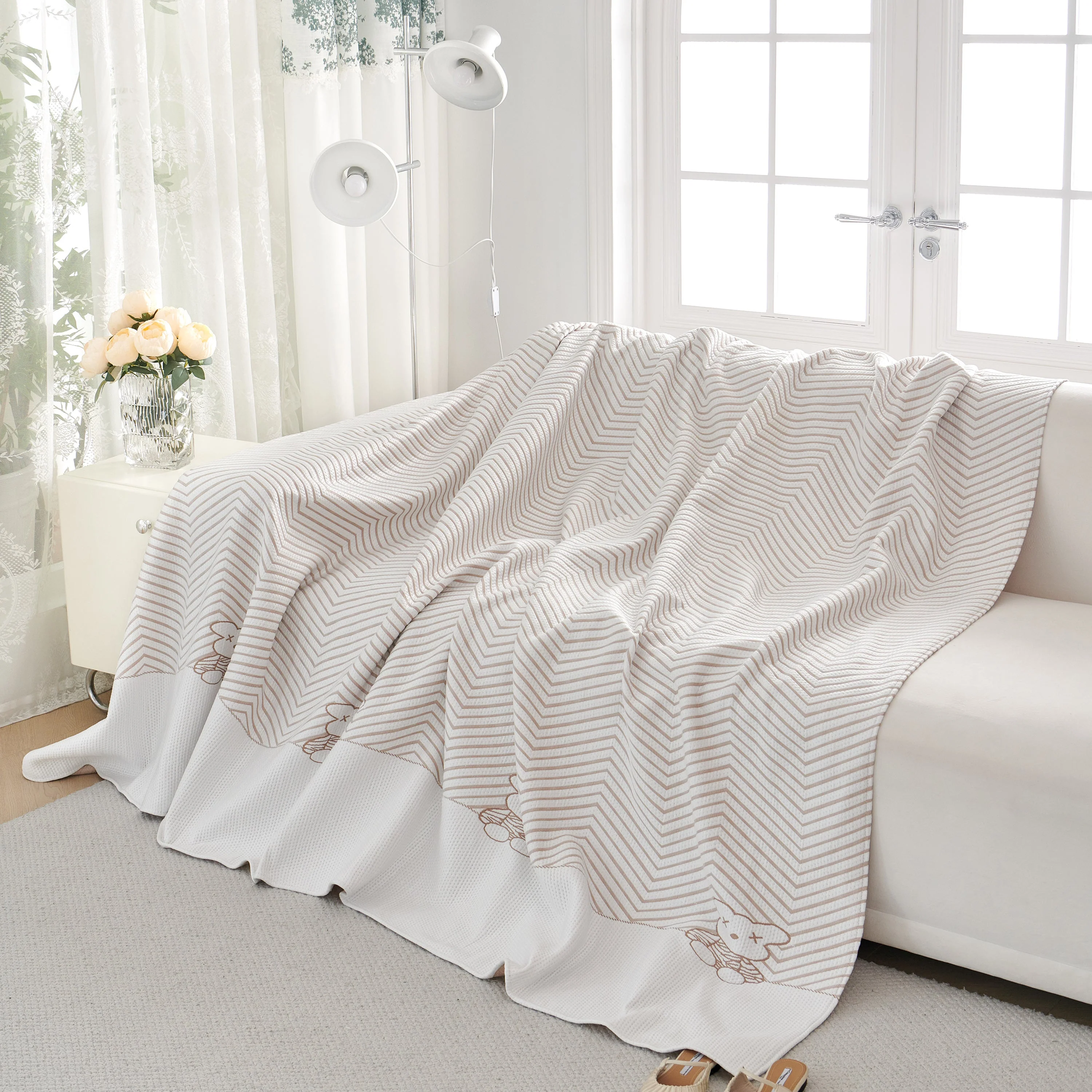 Cool Summer Blanket for Couches Soft Comfy Lightweight Cooling Sofa Blankets Cover - Image 44