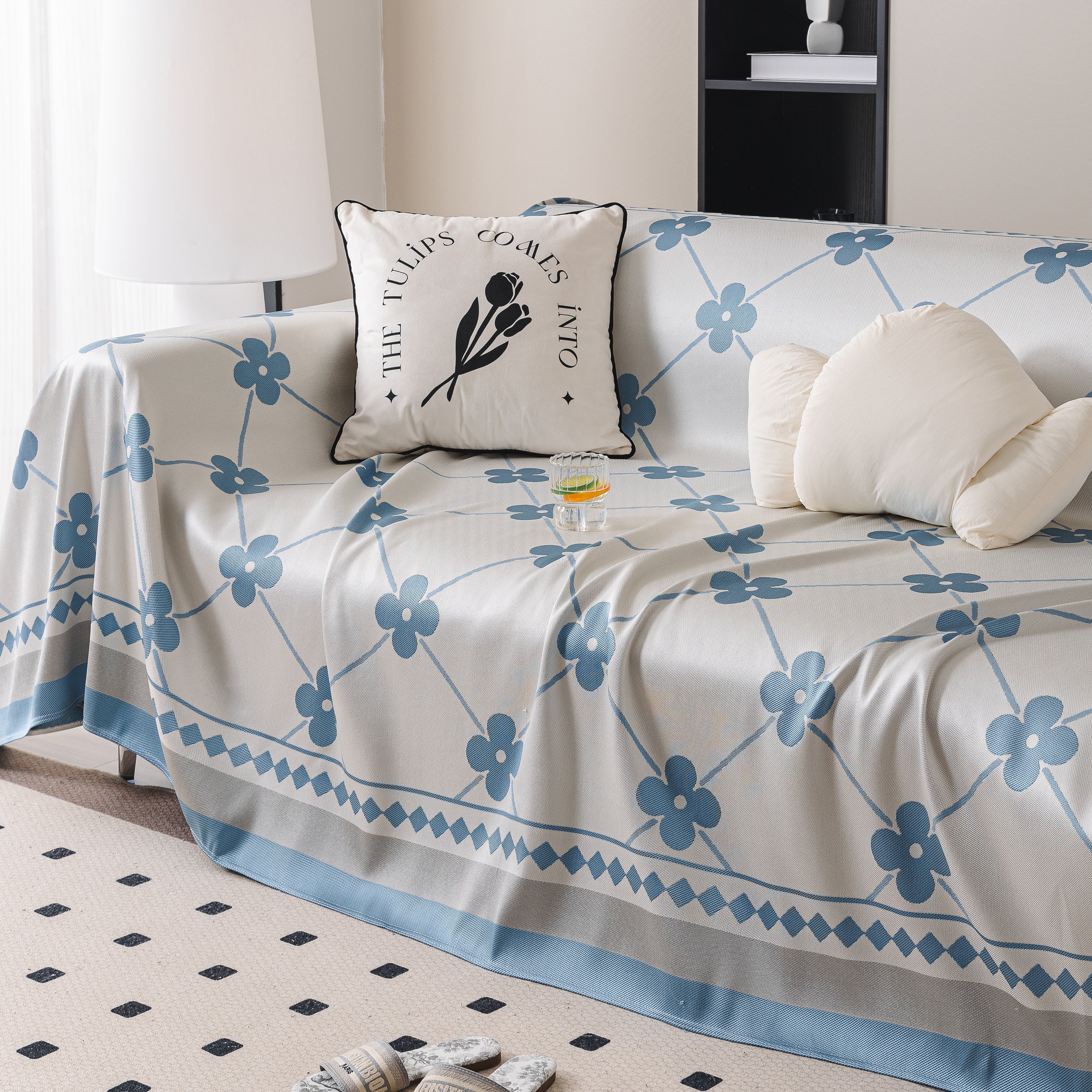 Cooling Four-Leaf Clover Hope Faith Love Luck Summer Comfy Ice Silk Furniture Throw Covers for Sofas - Image 25