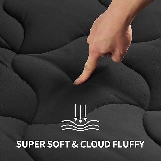 Cooling Mattress Pad Black  for Hot Sleepers - Image 2