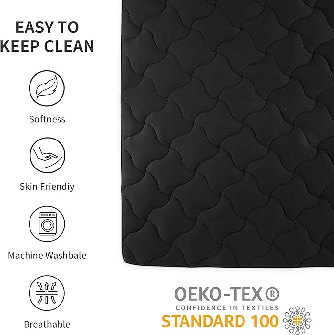 Cooling Mattress Pad Black  for Hot Sleepers - Image 6