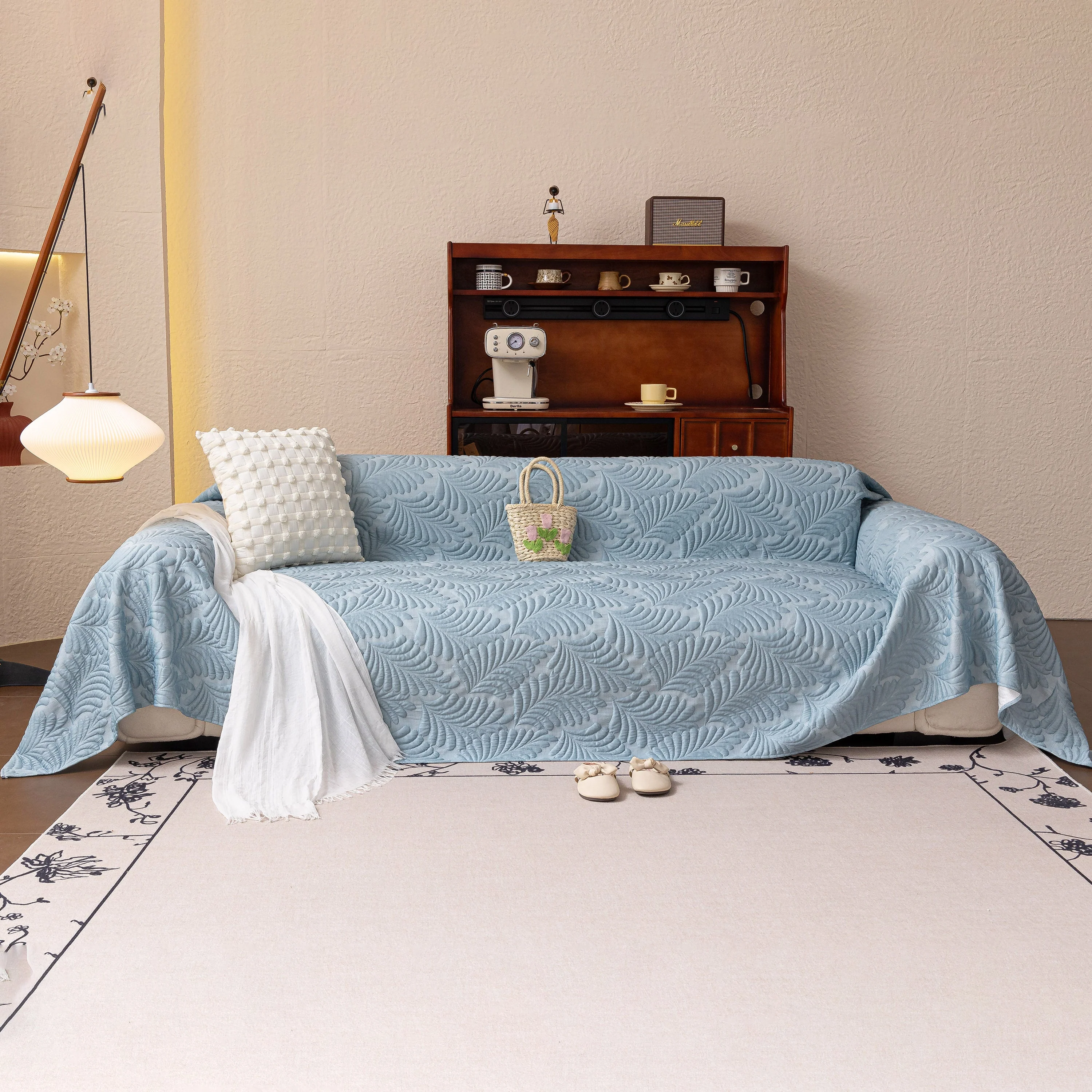Cooling Quilted Non-Slip Furniture Protector for Pets & Kids, Washable Sofa Slipcover - Image 2