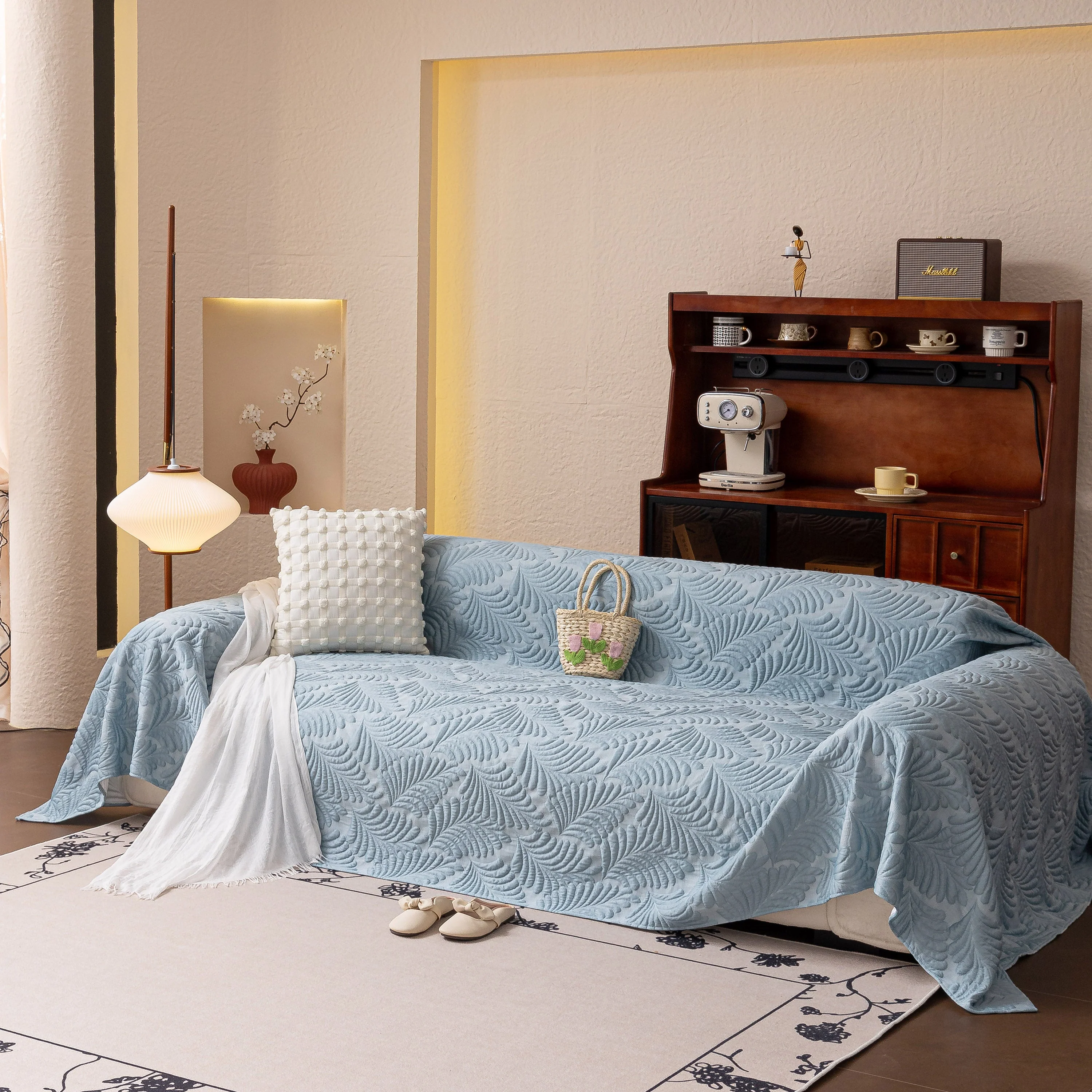 Cooling Quilted Non-Slip Furniture Protector for Pets & Kids, Washable Sofa Slipcover - Image 3