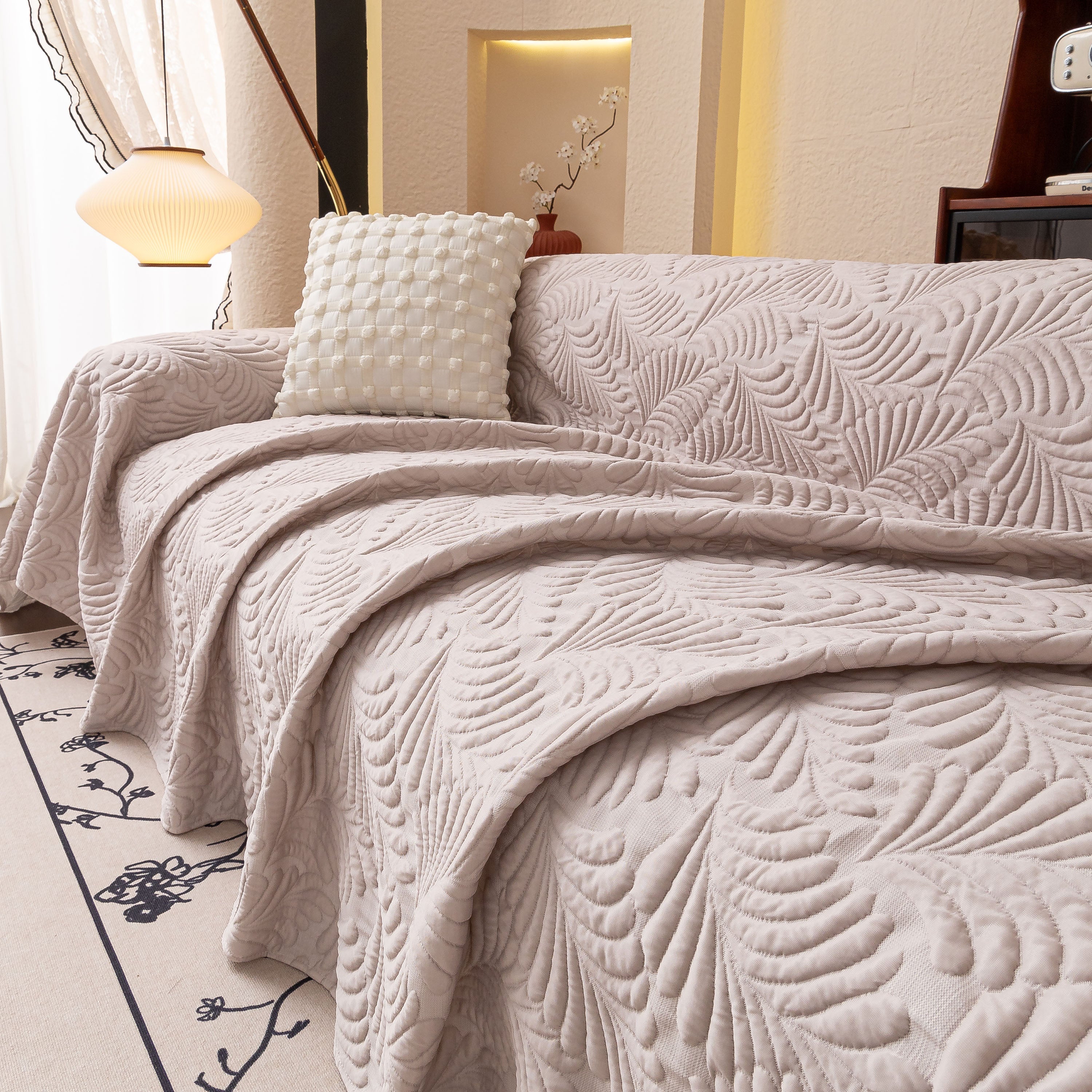 Cooling Quilted Non-Slip Furniture Protector for Pets & Kids, Washable Sofa Slipcover - Image 34