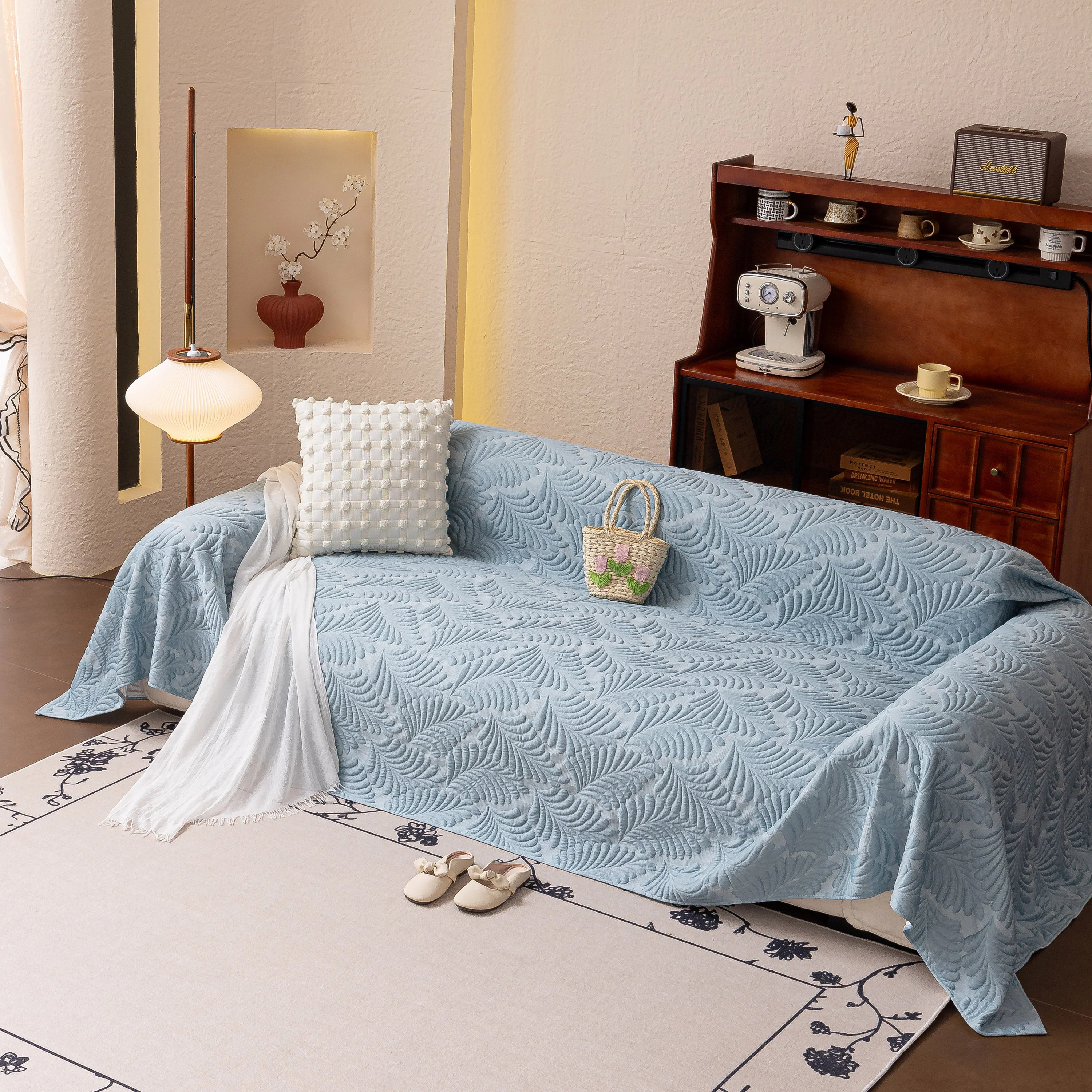 Cooling Quilted Non-Slip Furniture Protector for Pets & Kids, Washable Sofa Slipcover - Image 4
