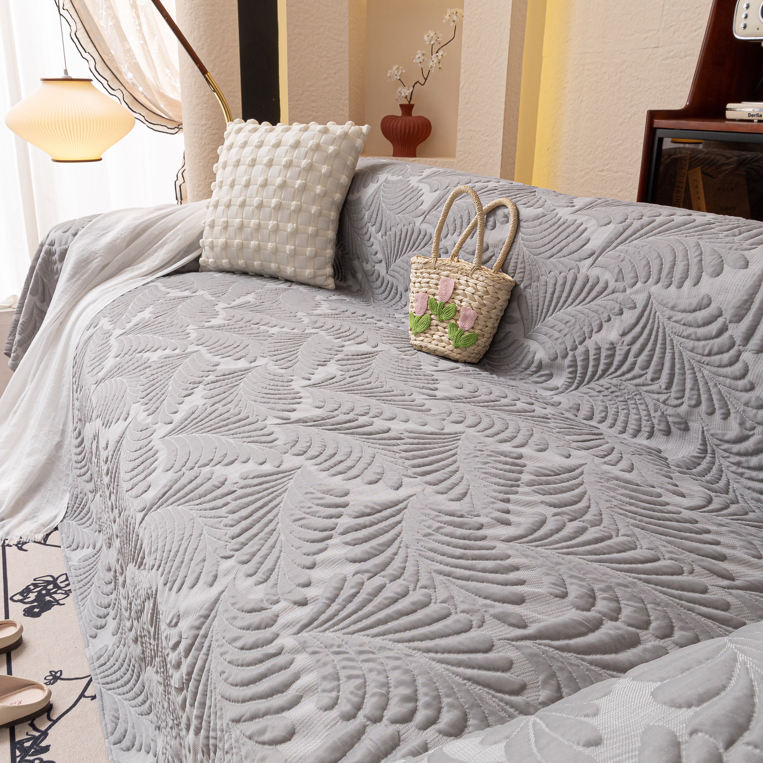 Cooling Quilted Non-Slip Furniture Protector for Pets & Kids, Washable Sofa Slipcover - Image 46