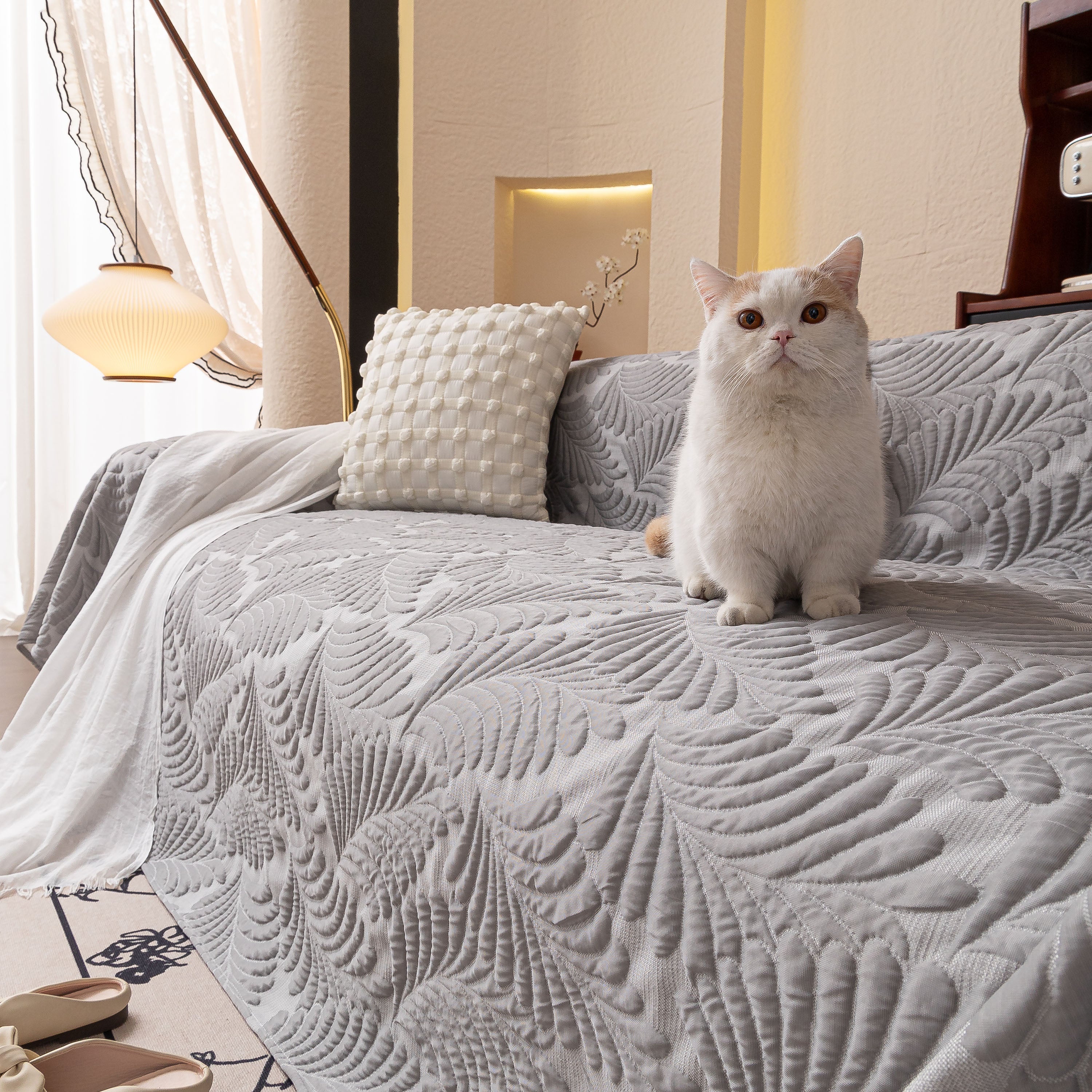 Cooling Quilted Non-Slip Furniture Protector for Pets & Kids, Washable Sofa Slipcover - Image 49