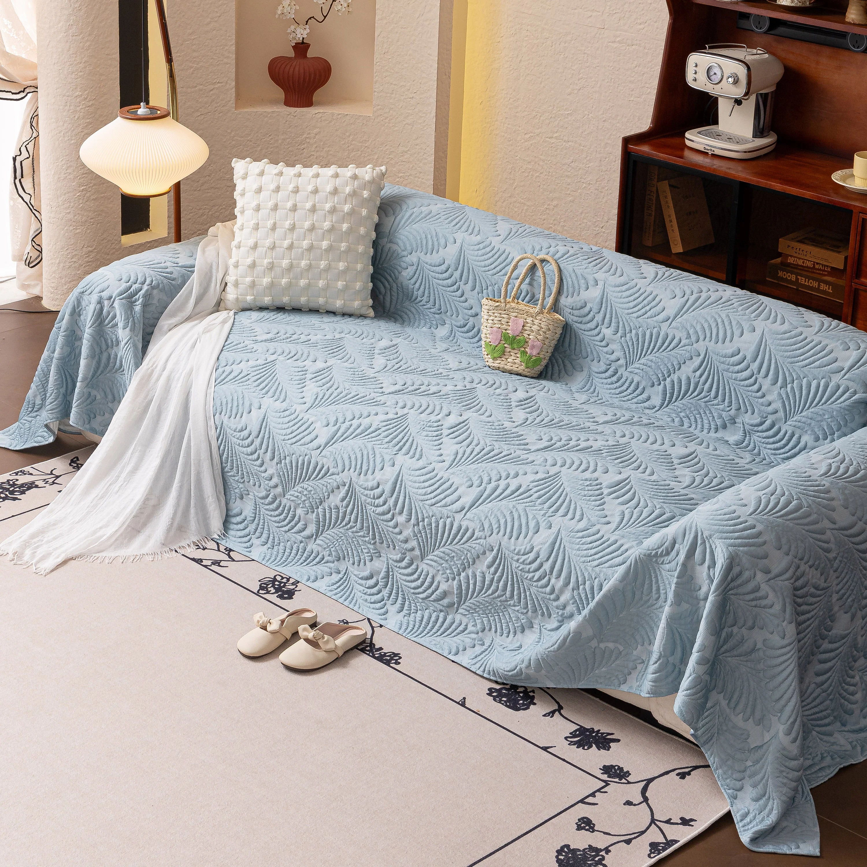 Cooling Quilted Non-Slip Furniture Protector for Pets & Kids, Washable Sofa Slipcover - Image 5