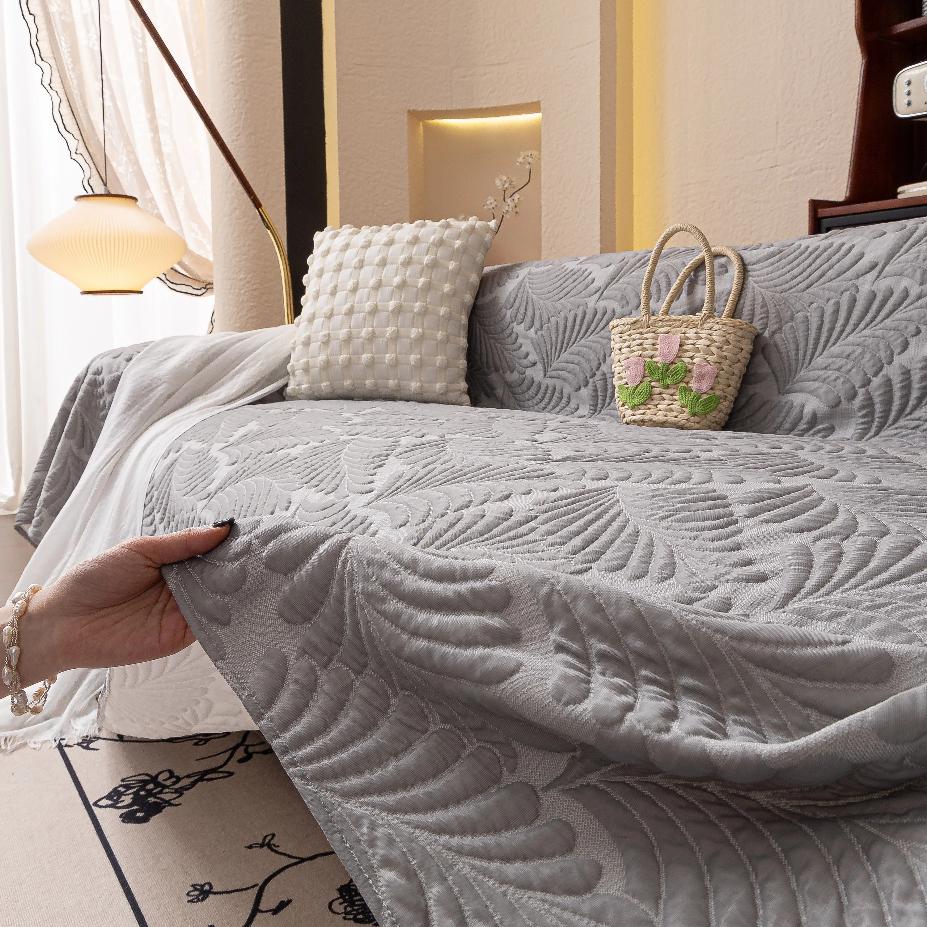 Cooling Quilted Non-Slip Furniture Protector for Pets & Kids, Washable Sofa Slipcover - Image 51