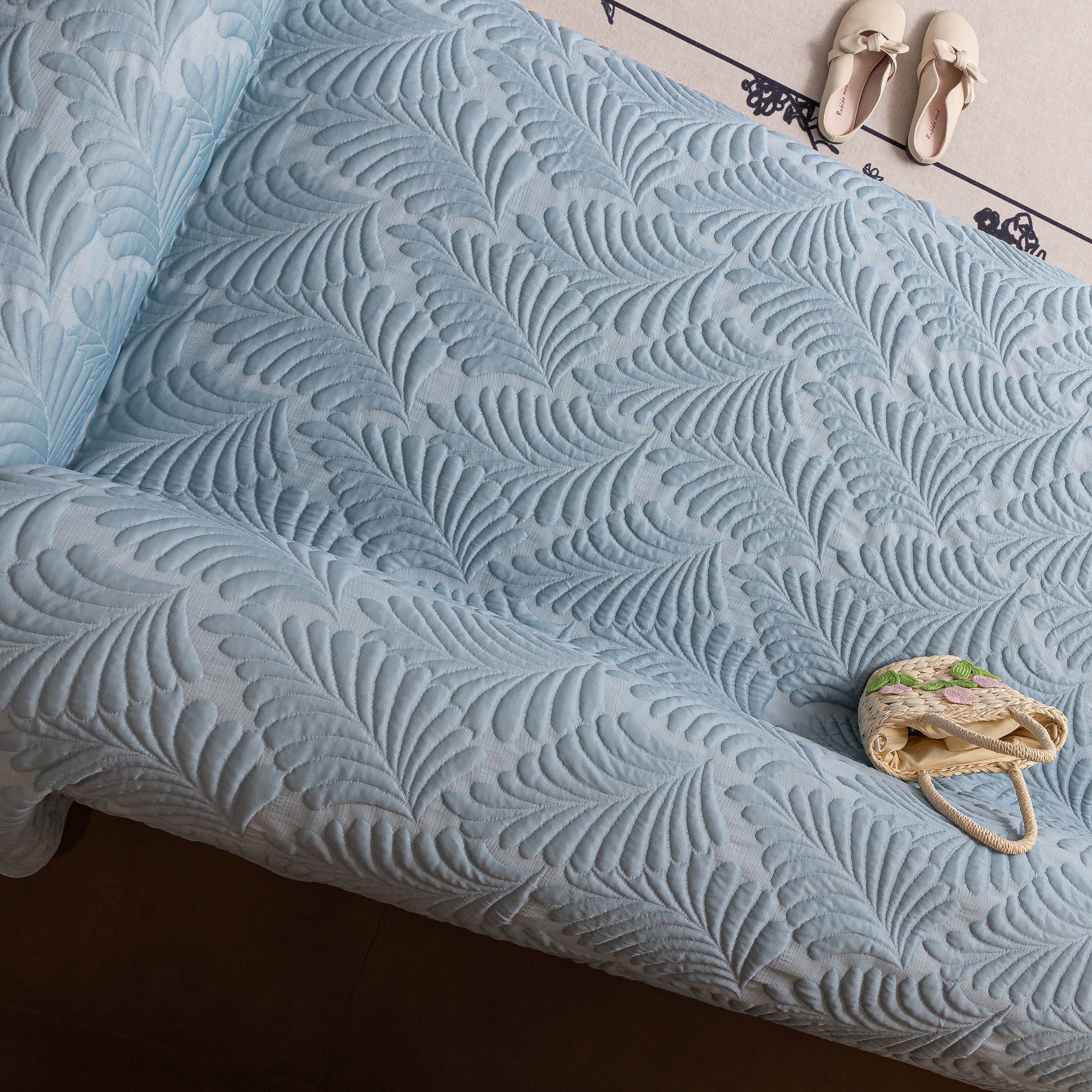 Cooling Quilted Non-Slip Furniture Protector for Pets & Kids, Washable Sofa Slipcover - Image 7