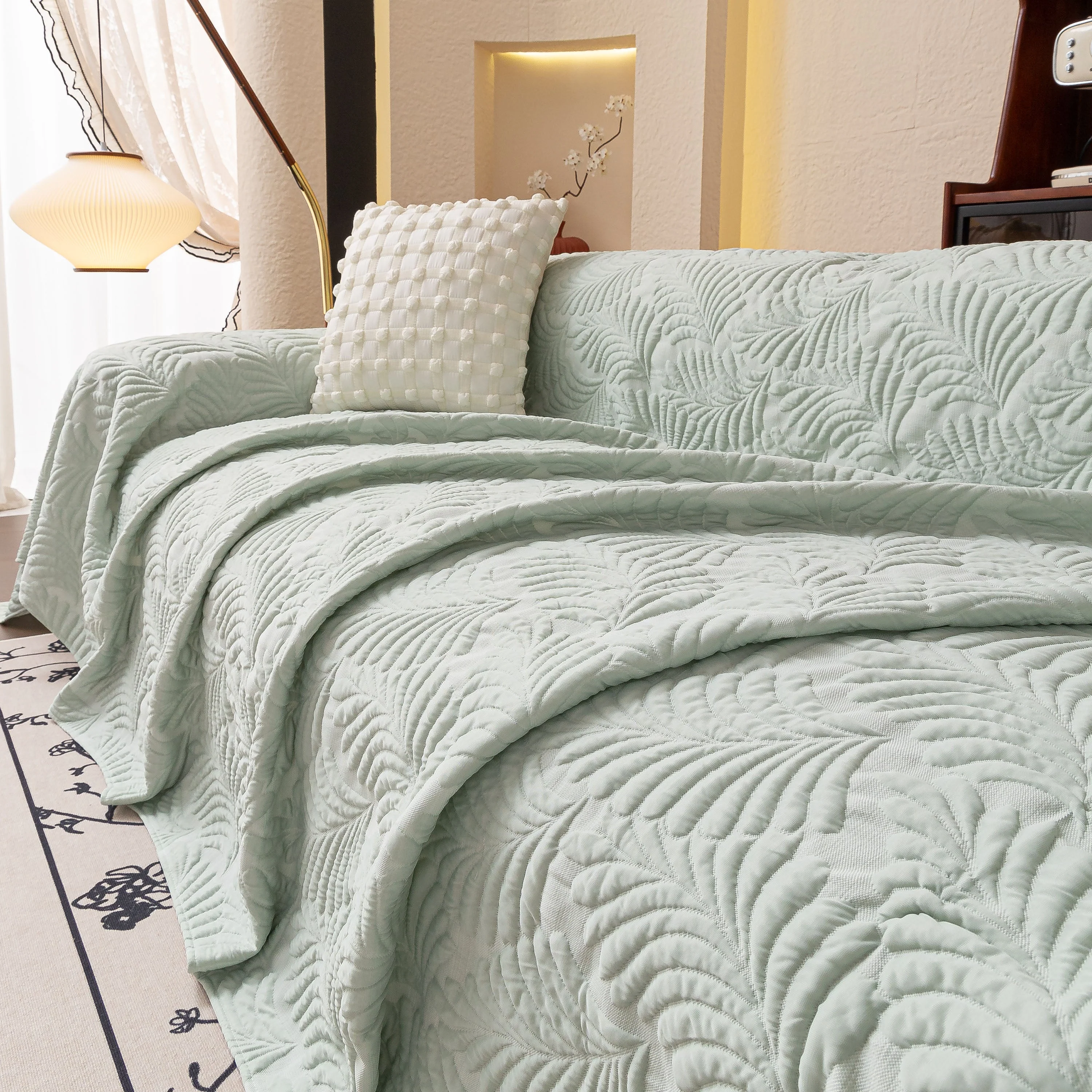 Cooling Quilted Non-Slip Furniture Protector for Pets & Kids, Washable Sofa Slipcover - Image 71