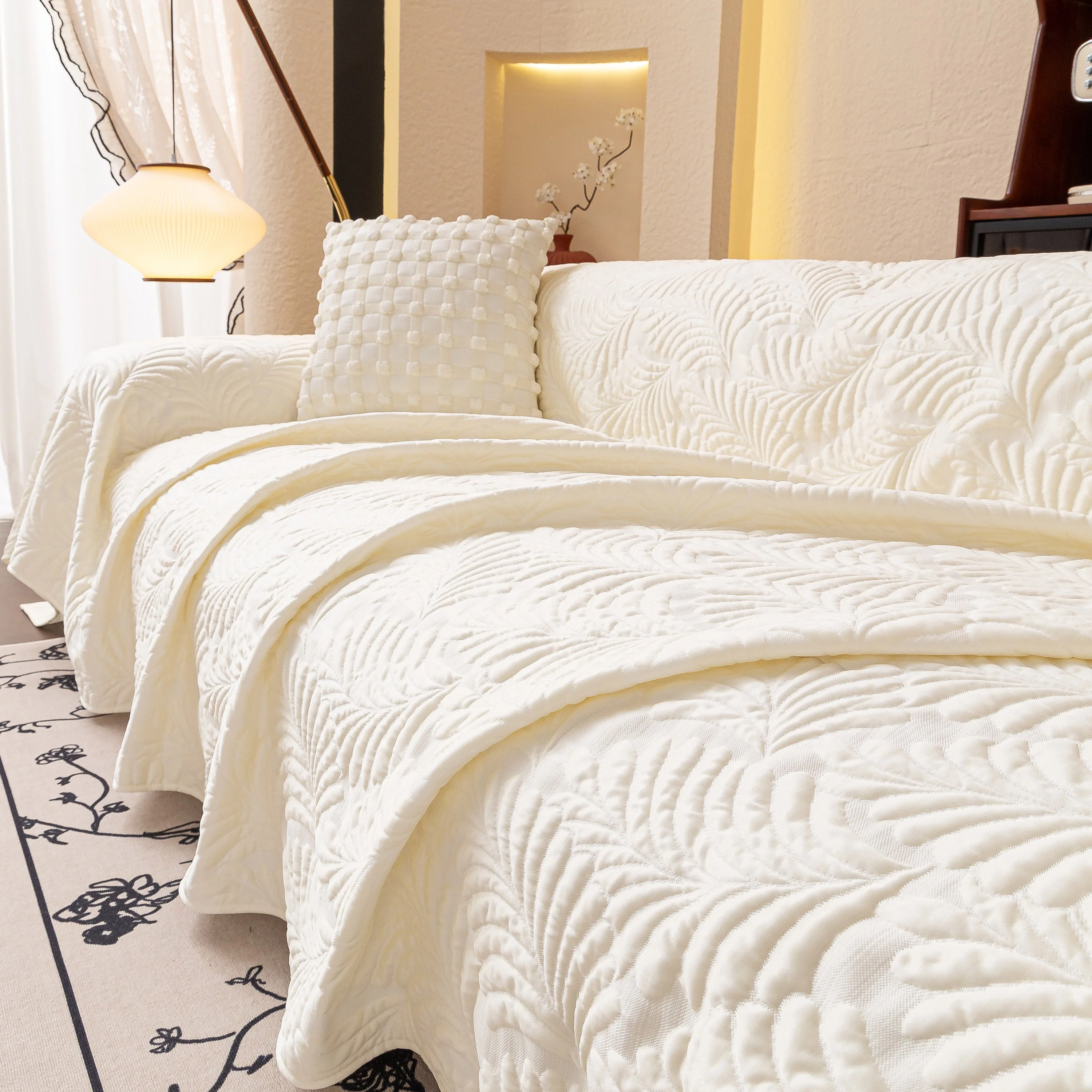 Cooling Quilted Non-Slip Furniture Protector for Pets & Kids, Washable Sofa Slipcover - Image 91