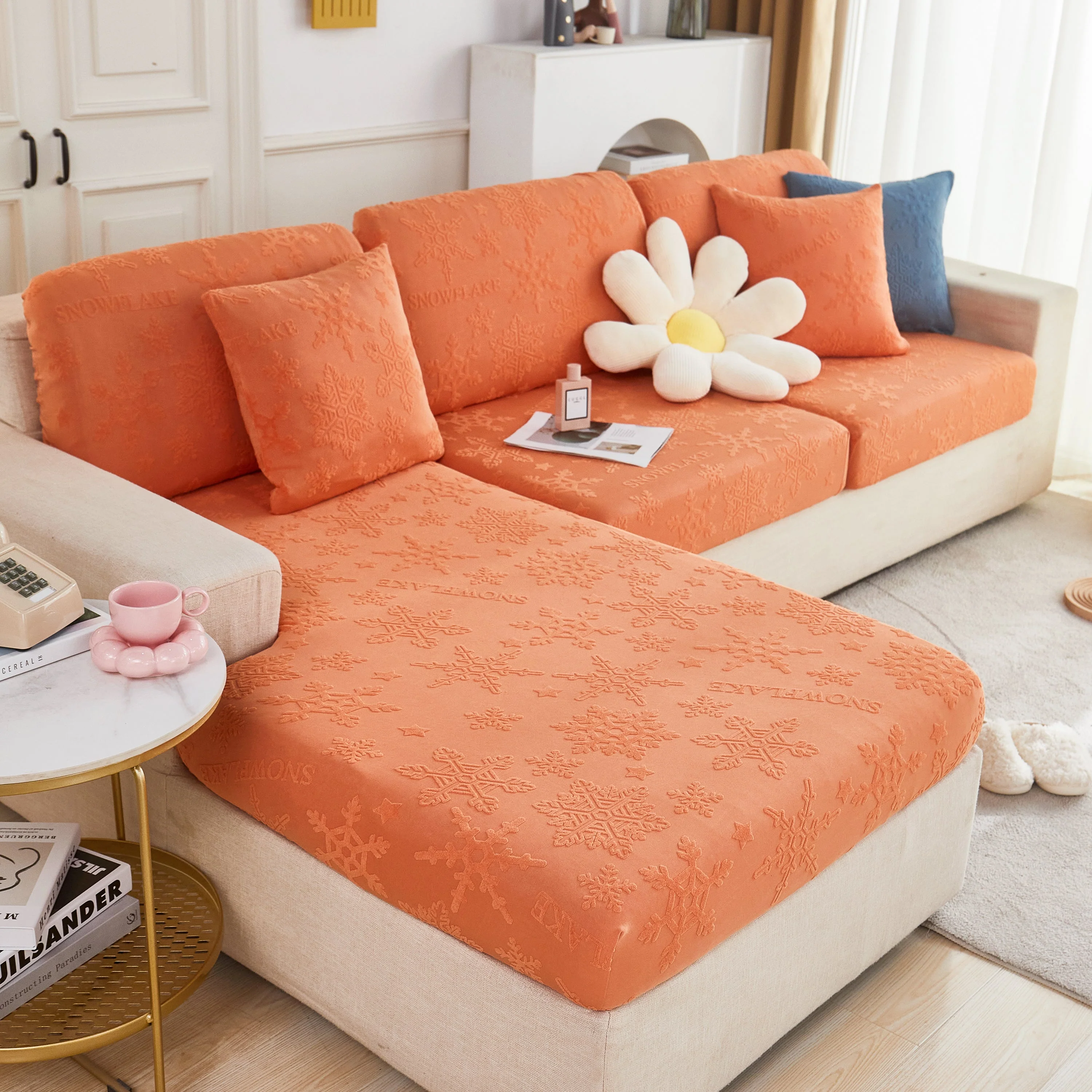 Cooling Silk Fabric Stretchable Cushion Cover, Non-Slip Furniture Protector for Kids, Chaise Lounge Cushion Covers - Image 10