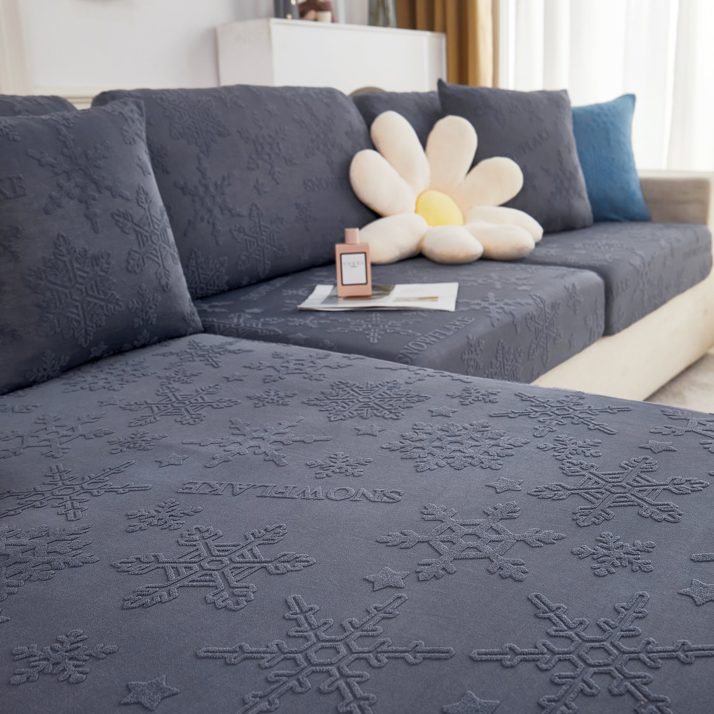Cooling Silk Fabric Stretchable Cushion Cover, Non-Slip Furniture Protector for Kids, Chaise Lounge Cushion Covers - Image 23