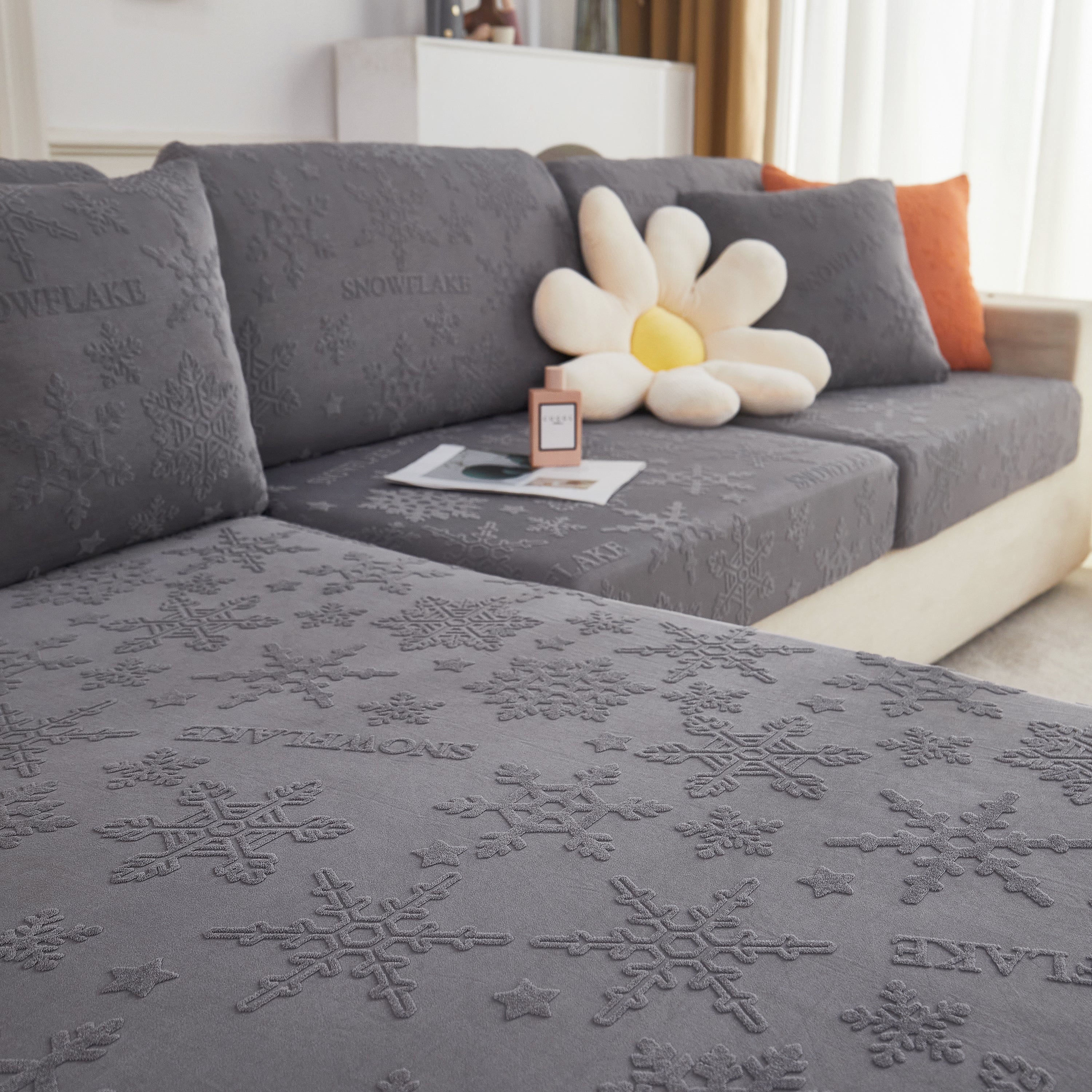 Cooling Silk Fabric Stretchable Cushion Cover, Non-Slip Furniture Protector for Kids, Chaise Lounge Cushion Covers - Image 39
