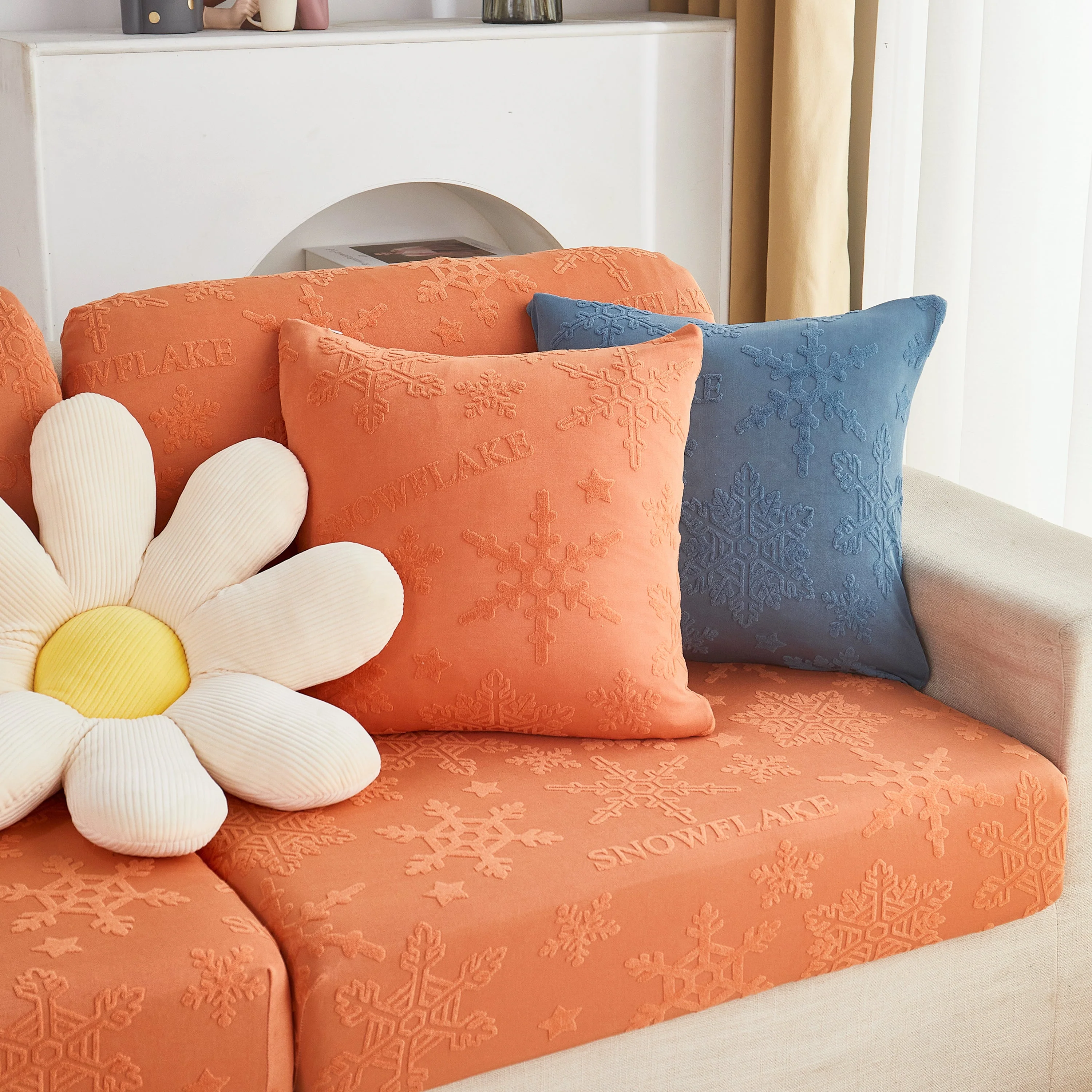 Cooling Silk Fabric Stretchable Cushion Cover, Non-Slip Furniture Protector for Kids, Chaise Lounge Cushion Covers - Image 8