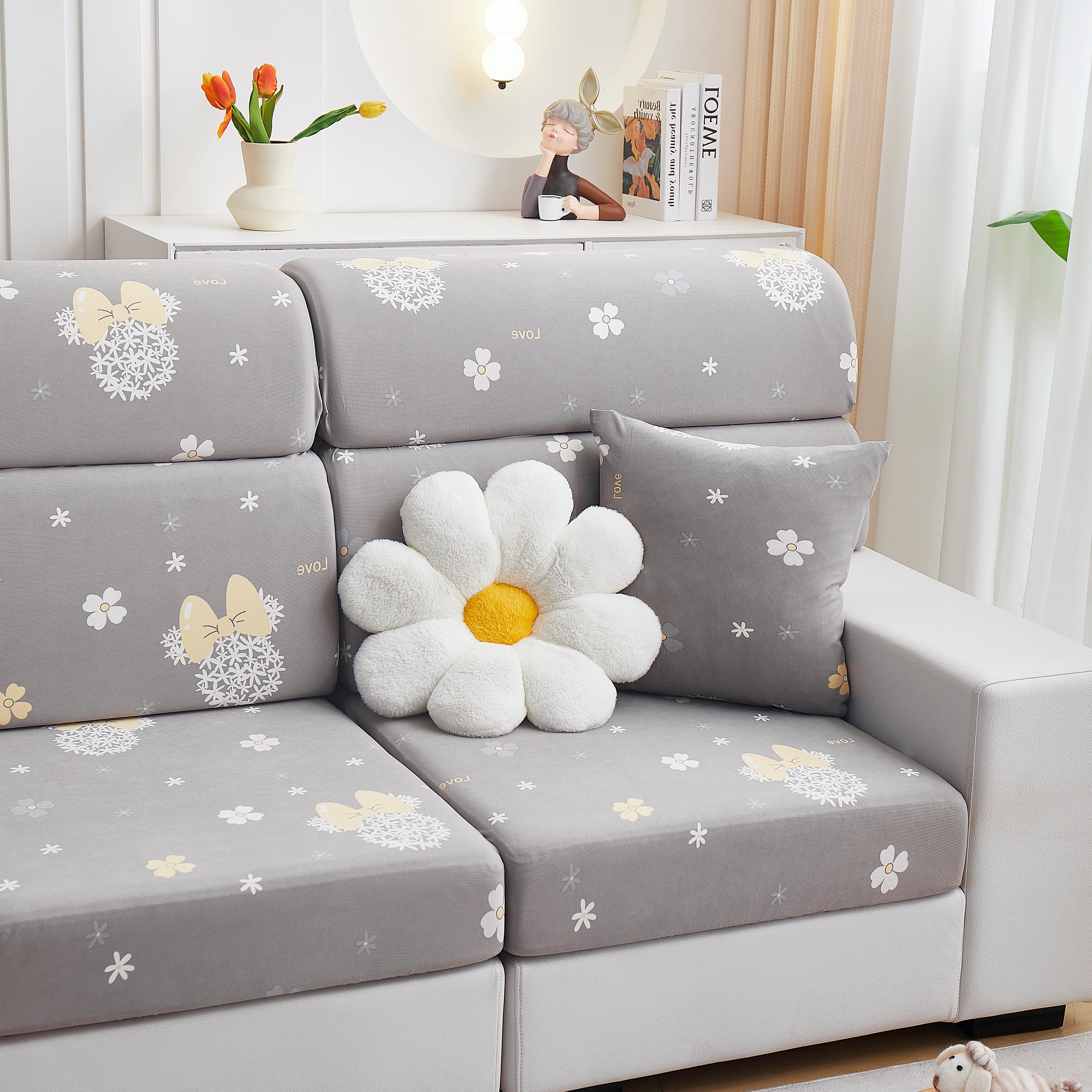 Cooling Stretch and Cover Slipcovers, Printed Furniture Covers, Replacement Covers for Cushions - Image 10