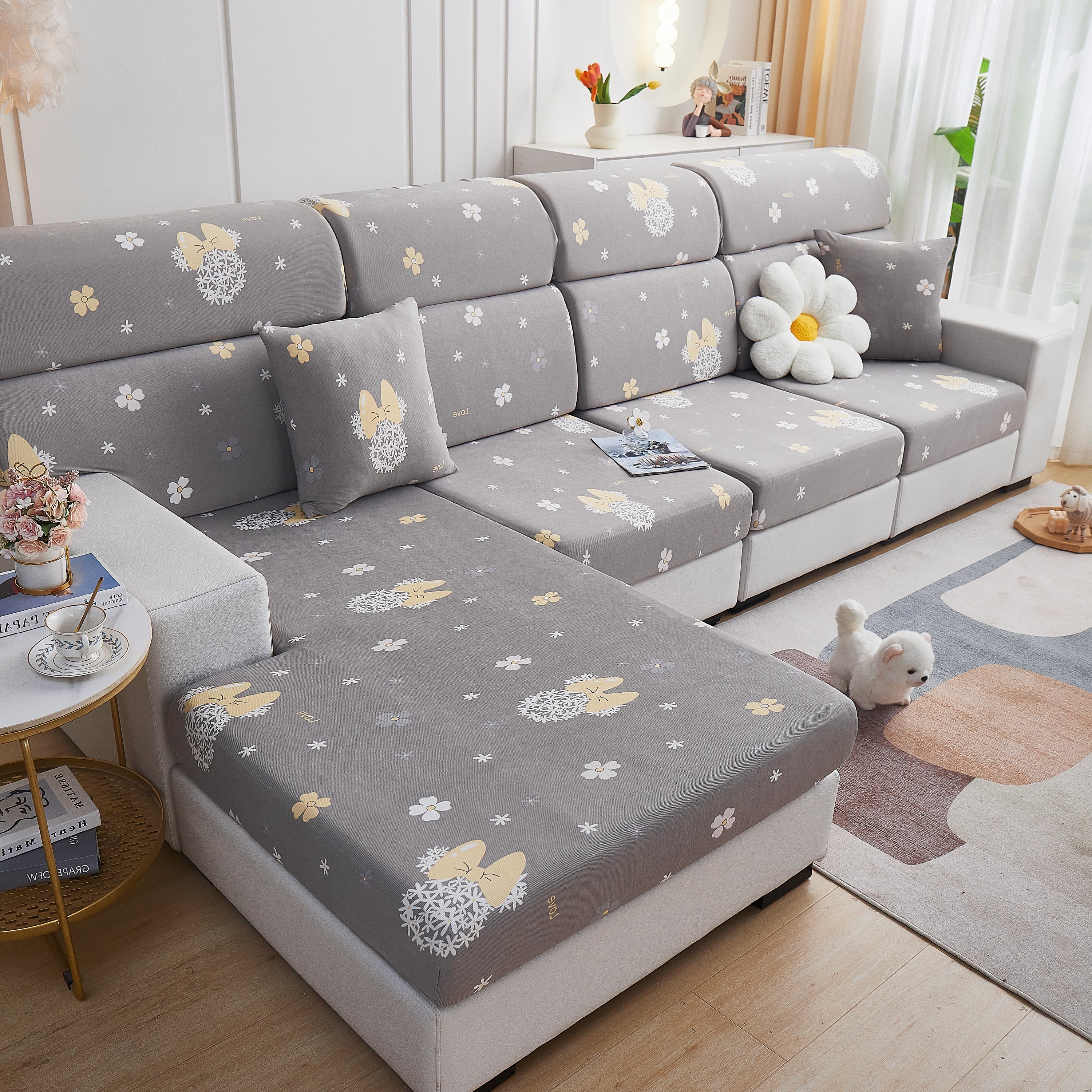 Cooling Stretch and Cover Slipcovers, Printed Furniture Covers, Replacement Covers for Cushions - Image 13