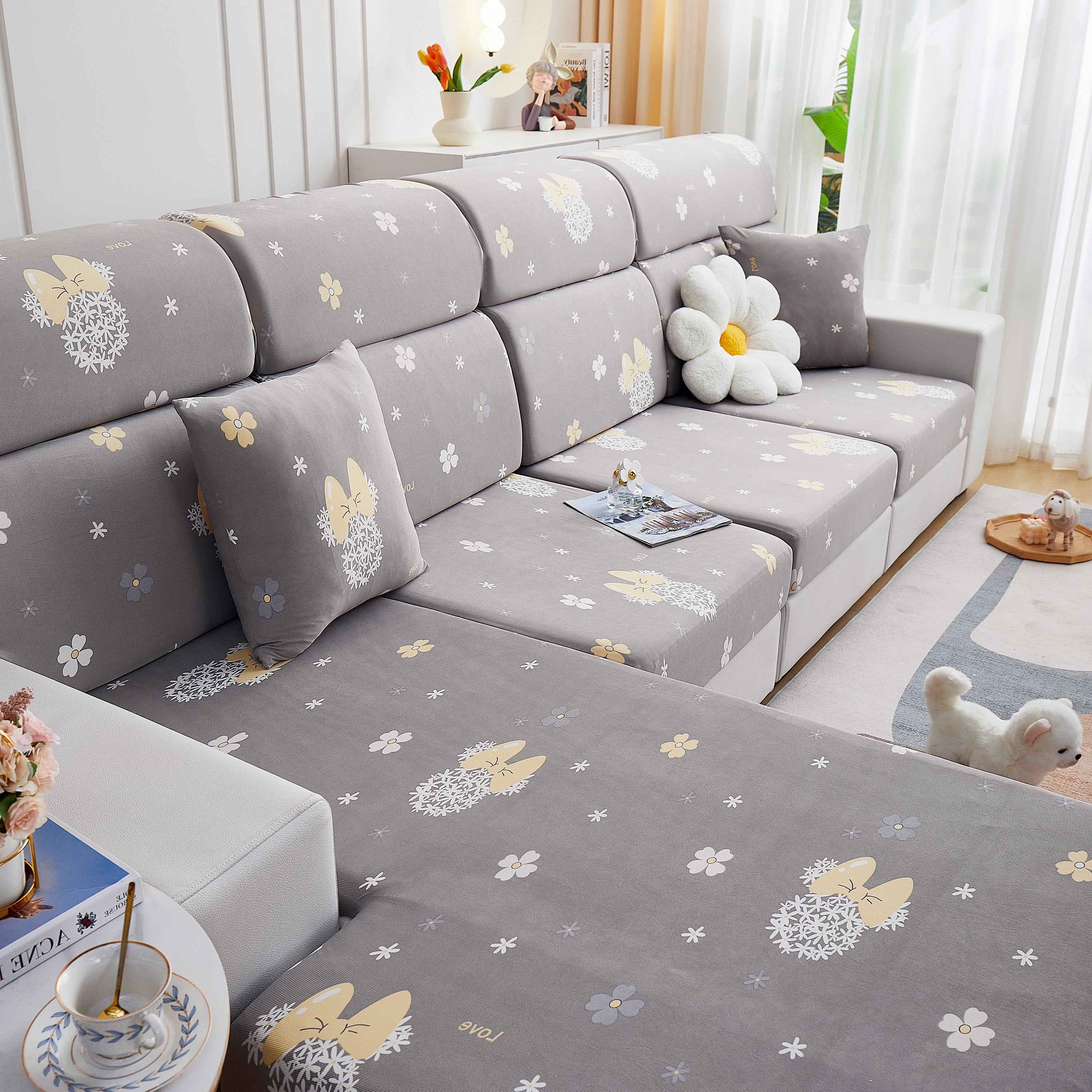 Cooling Stretch and Cover Slipcovers, Printed Furniture Covers, Replacement Covers for Cushions - Image 14