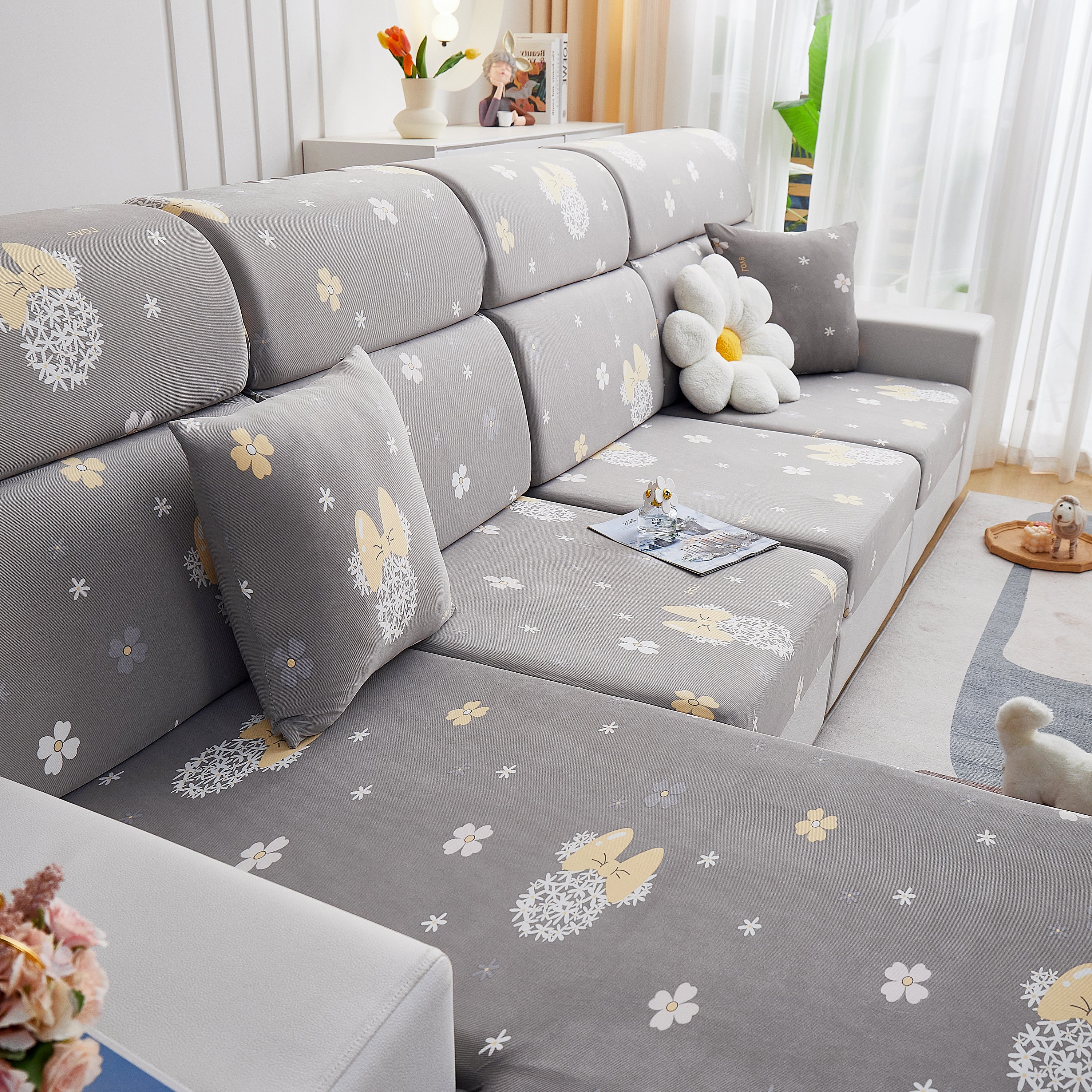 Cooling Stretch and Cover Slipcovers, Printed Furniture Covers, Replacement Covers for Cushions - Image 15
