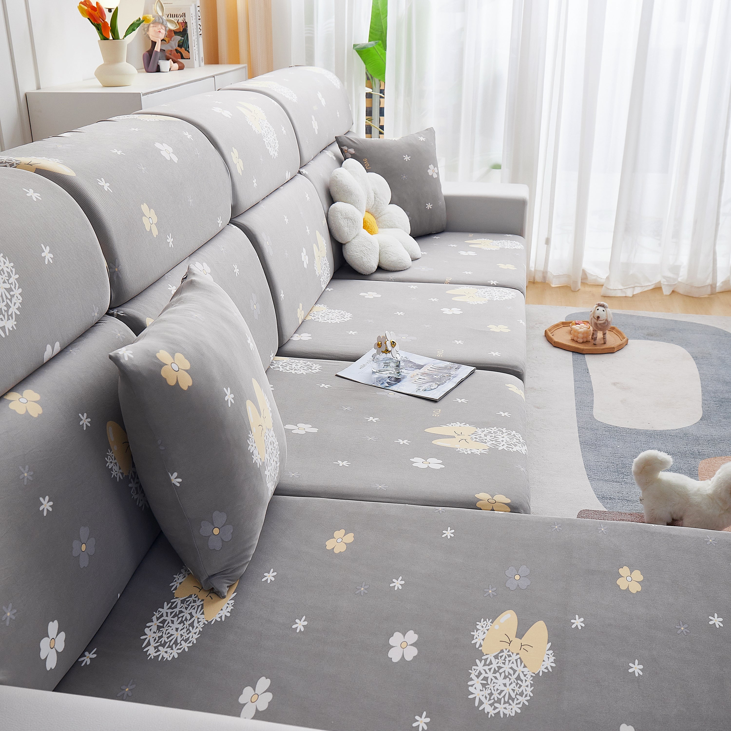 Cooling Stretch and Cover Slipcovers, Printed Furniture Covers, Replacement Covers for Cushions - Image 16