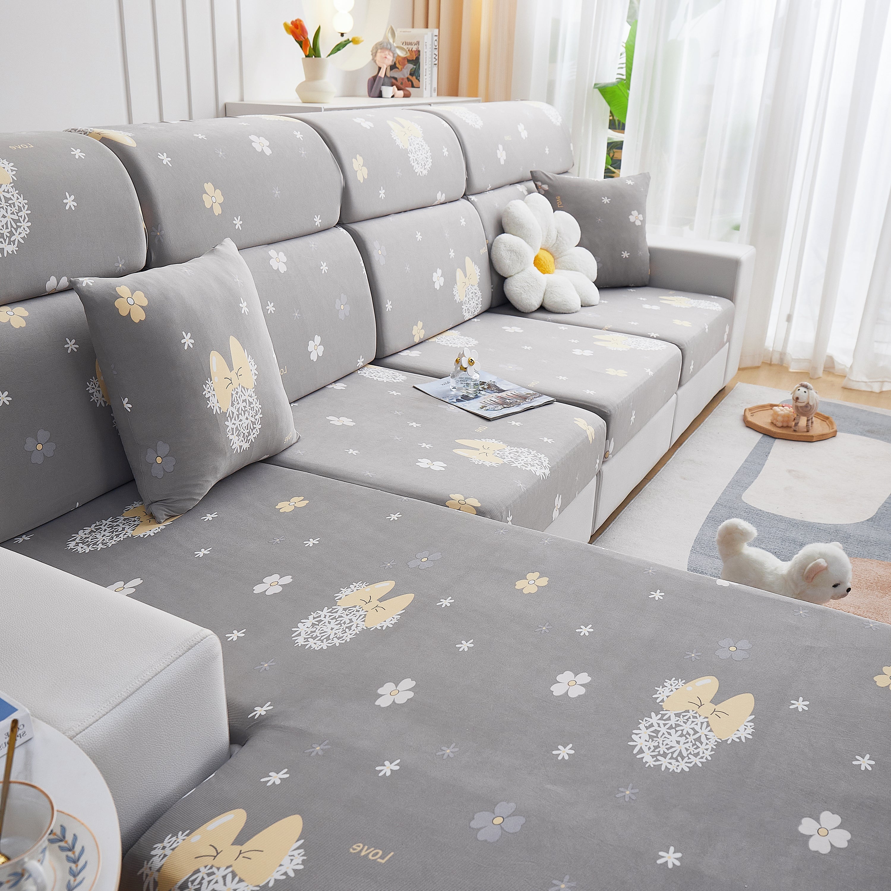 Cooling Stretch and Cover Slipcovers, Printed Furniture Covers, Replacement Covers for Cushions - Image 17