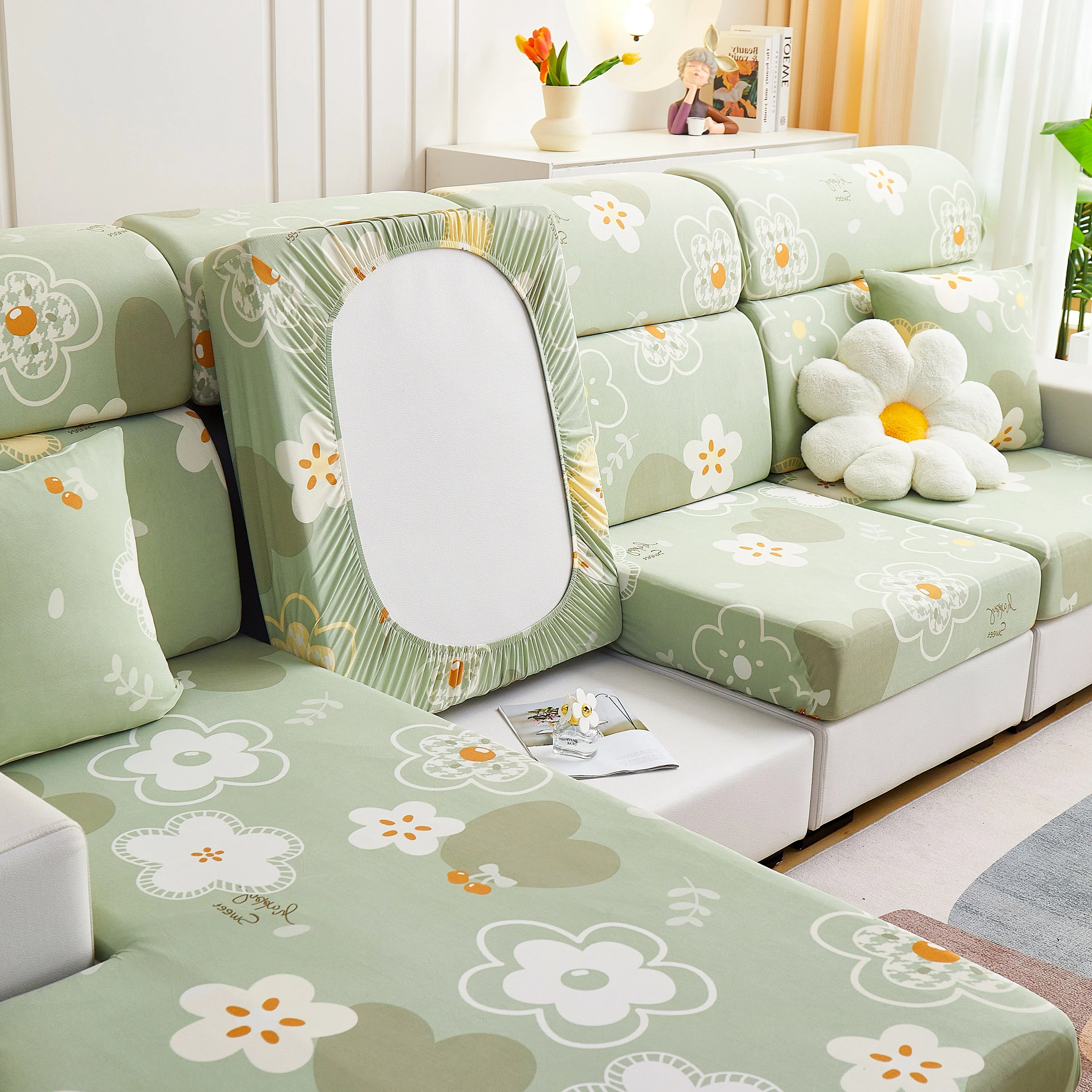 Cooling Stretch and Cover Slipcovers, Printed Furniture Covers, Replacement Covers for Cushions - Image 18