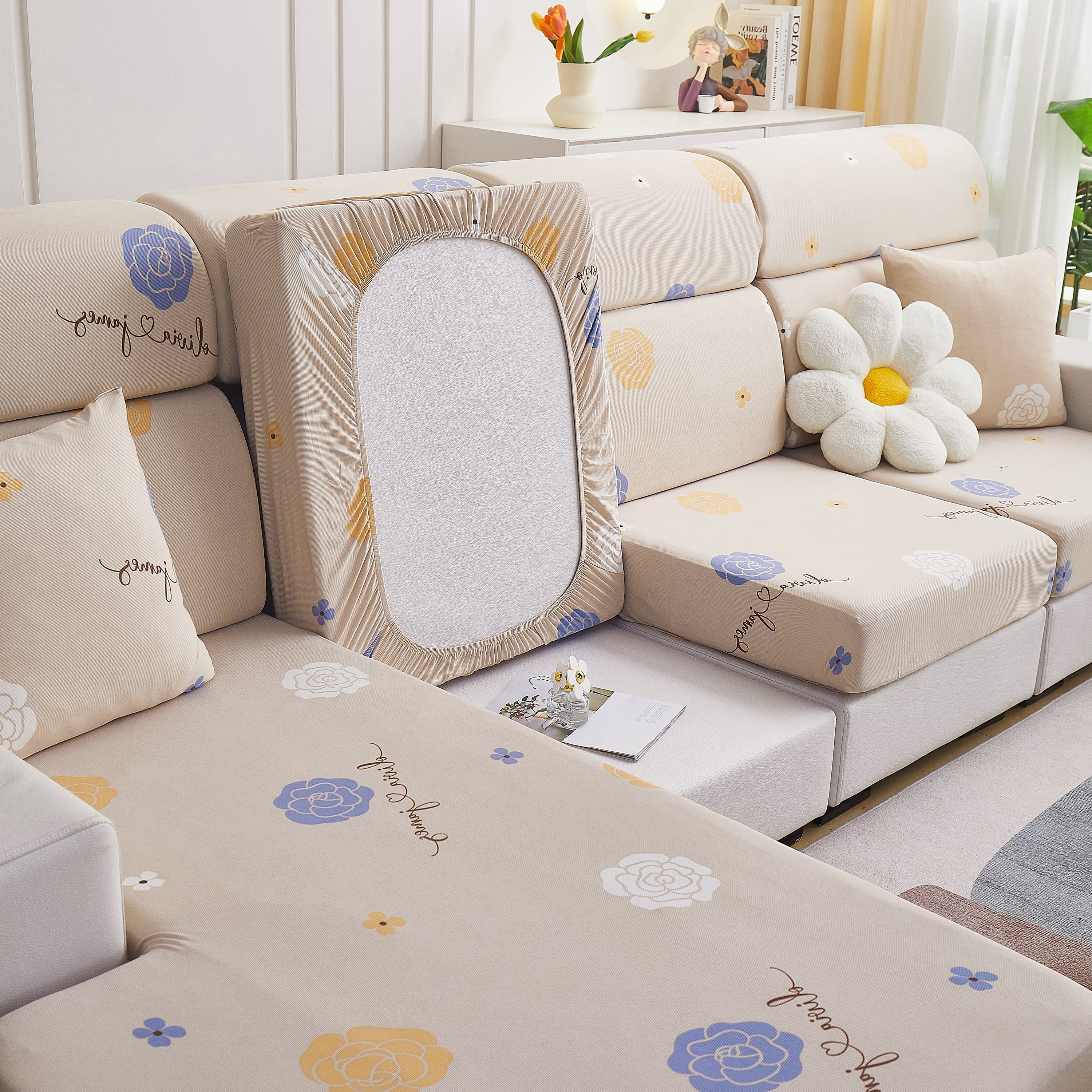 Cooling Stretch and Cover Slipcovers, Printed Furniture Covers, Replacement Covers for Cushions - Image 19