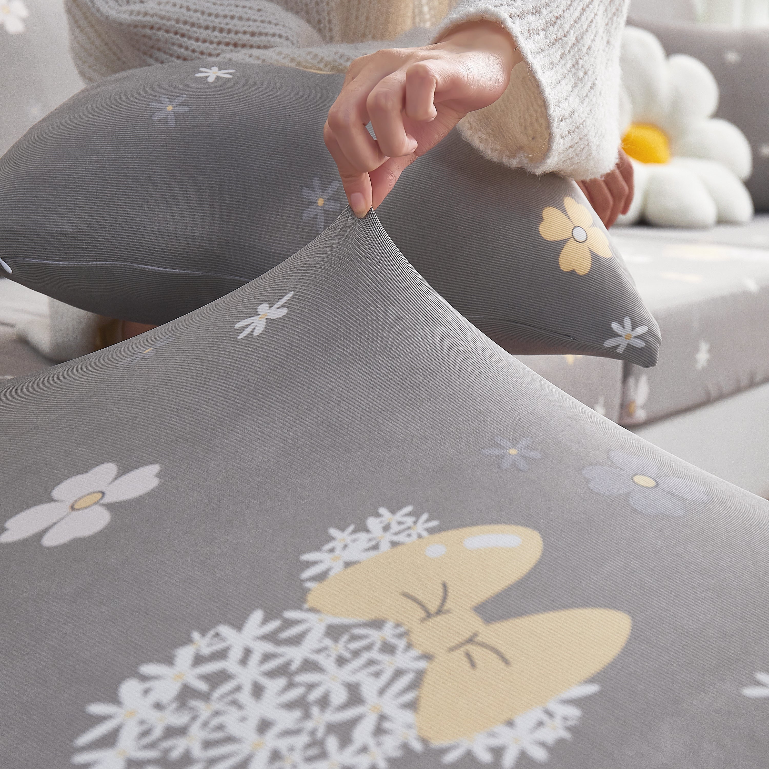 Cooling Stretch and Cover Slipcovers, Printed Furniture Covers, Replacement Covers for Cushions - Image 2