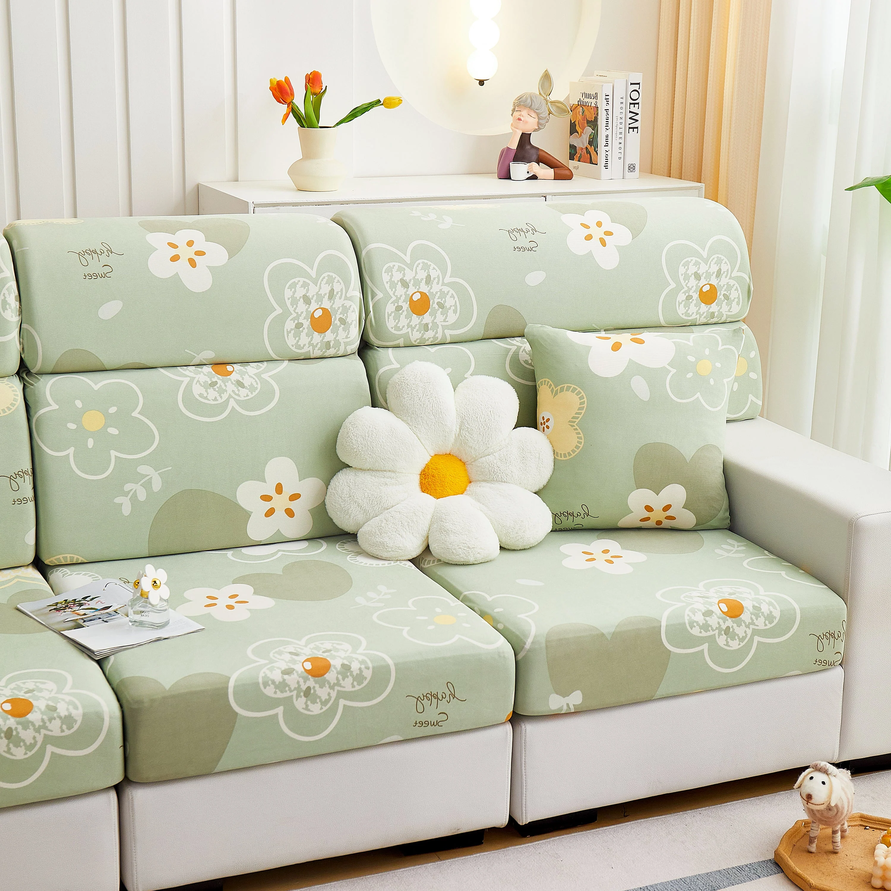 Cooling Stretch and Cover Slipcovers, Printed Furniture Covers, Replacement Covers for Cushions - Image 23